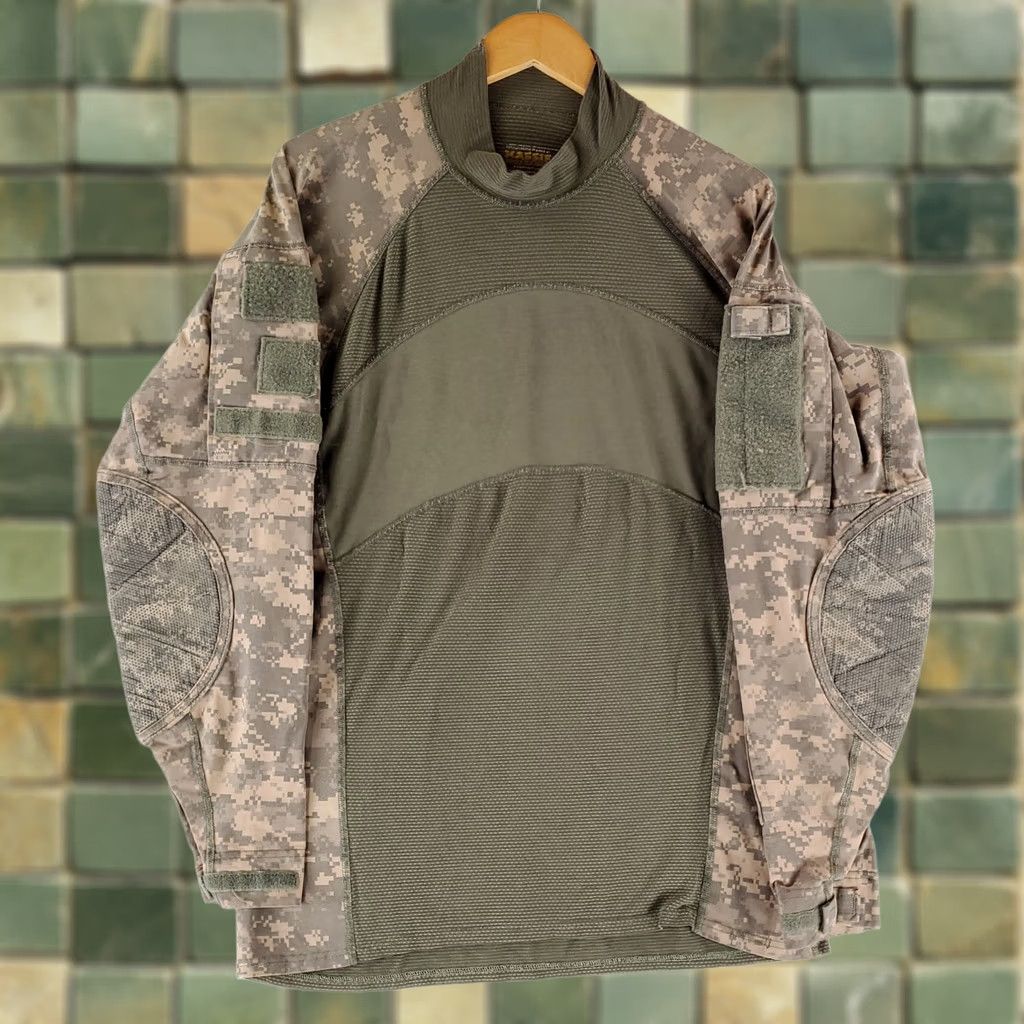 Vintage Massif Army Combat Shirt Digital Camouflage Long Sleeve Mens XL Shirt Size US XL / EU 56 / 4 - 1 Thumbnail