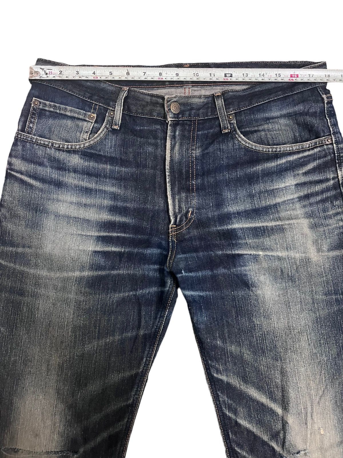 Edwin Vintage Edwin 503 Distress Style Denim Size US 34 / EU 50 - 15 Thumbnail