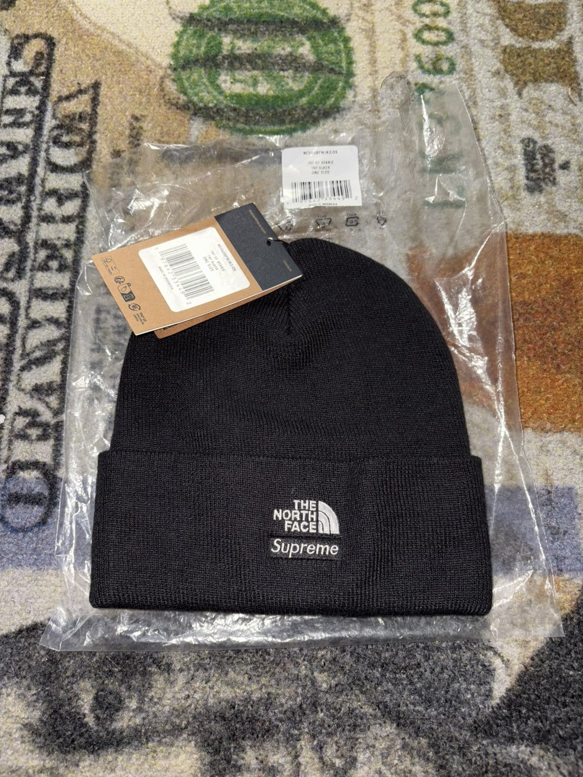 Supreme × The North Face Supreme The North Face Beanie (FW24) Black Size ONE SIZE - 2 Thumbnail