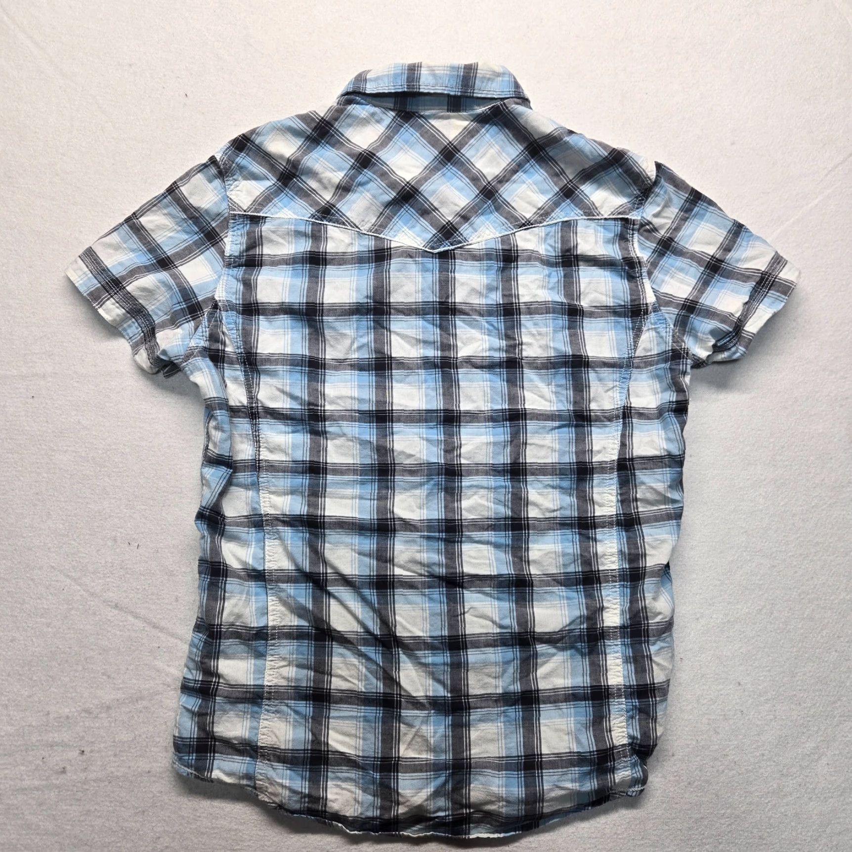 Vintage VINTAGE Urban Pipeline Western Style Shirt Men Small Blue White Plaid Cotton Casual Size US S / EU 44-46 / 1 - 7 Thumbnail