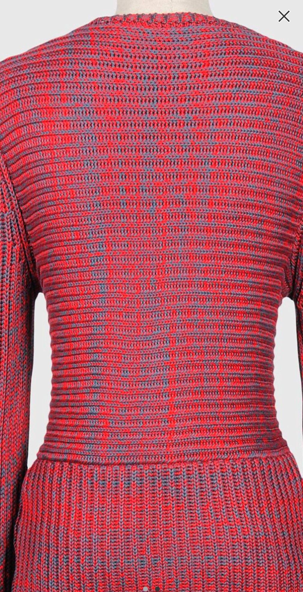 Balenciaga Balenciaga melange effect red/navy sweater Size US L / EU 52-54 / 3 - 3 Thumbnail