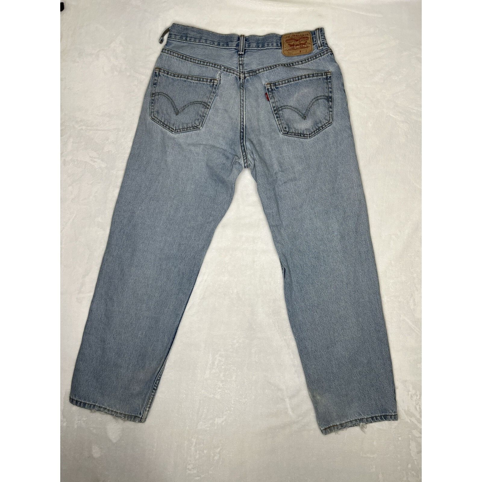 Levi's Vintage Levi’s 550 Blue Denim Jeans Size 33x29 Light Wash Di Size US 33 - 7 Thumbnail