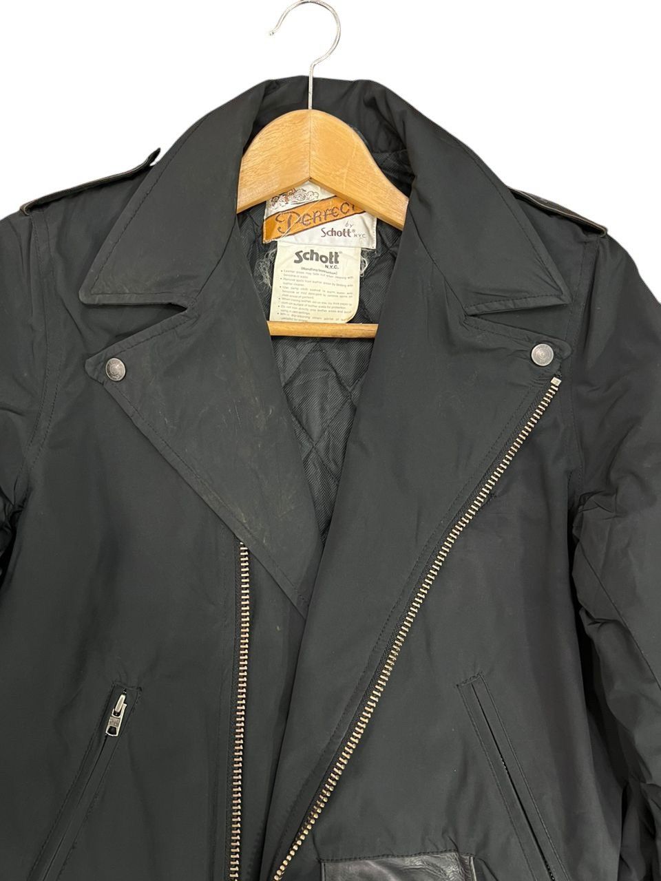Schott Schott Perfecto Double Collar Single Rider Jacket M53109 Size US S / EU 44-46 / 1 - 9 Thumbnail