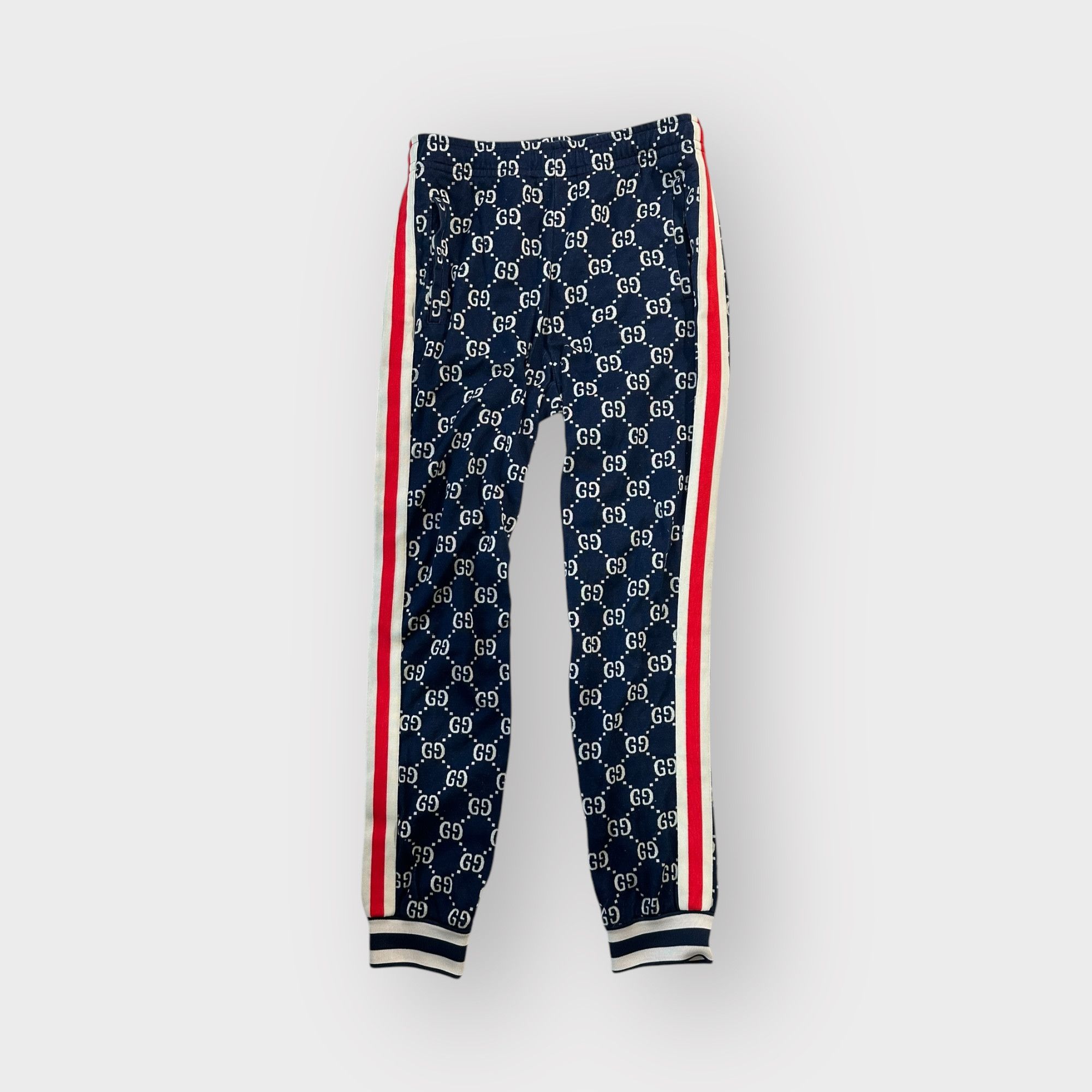 Blue gucci joggers deals