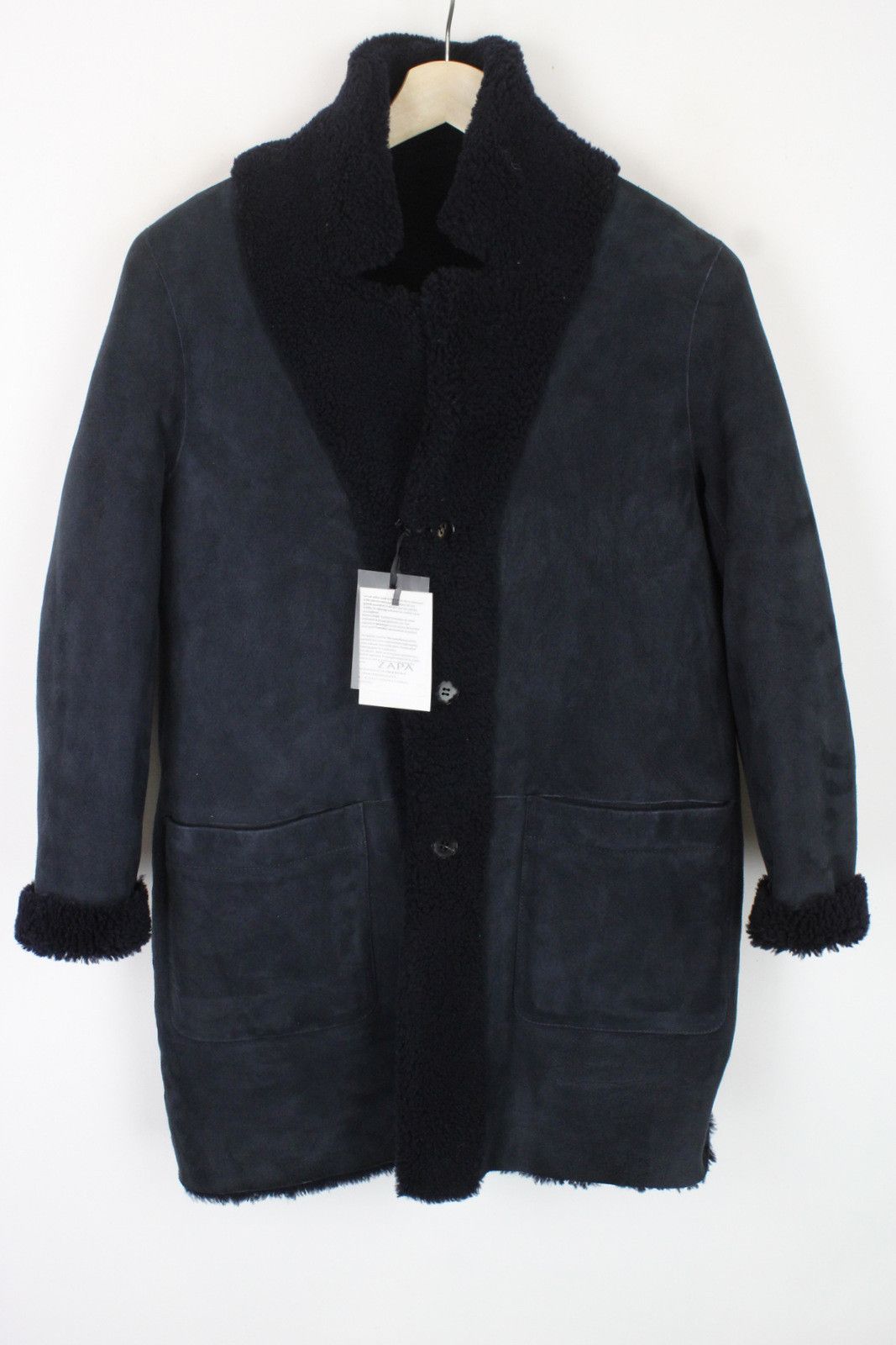 ZAPA ZAPA Jacket Womens ~MEDIUM* Lamb Leather Shearling Buttons Size M / US 6-8 / IT 42-44 - 1 Thumbnail