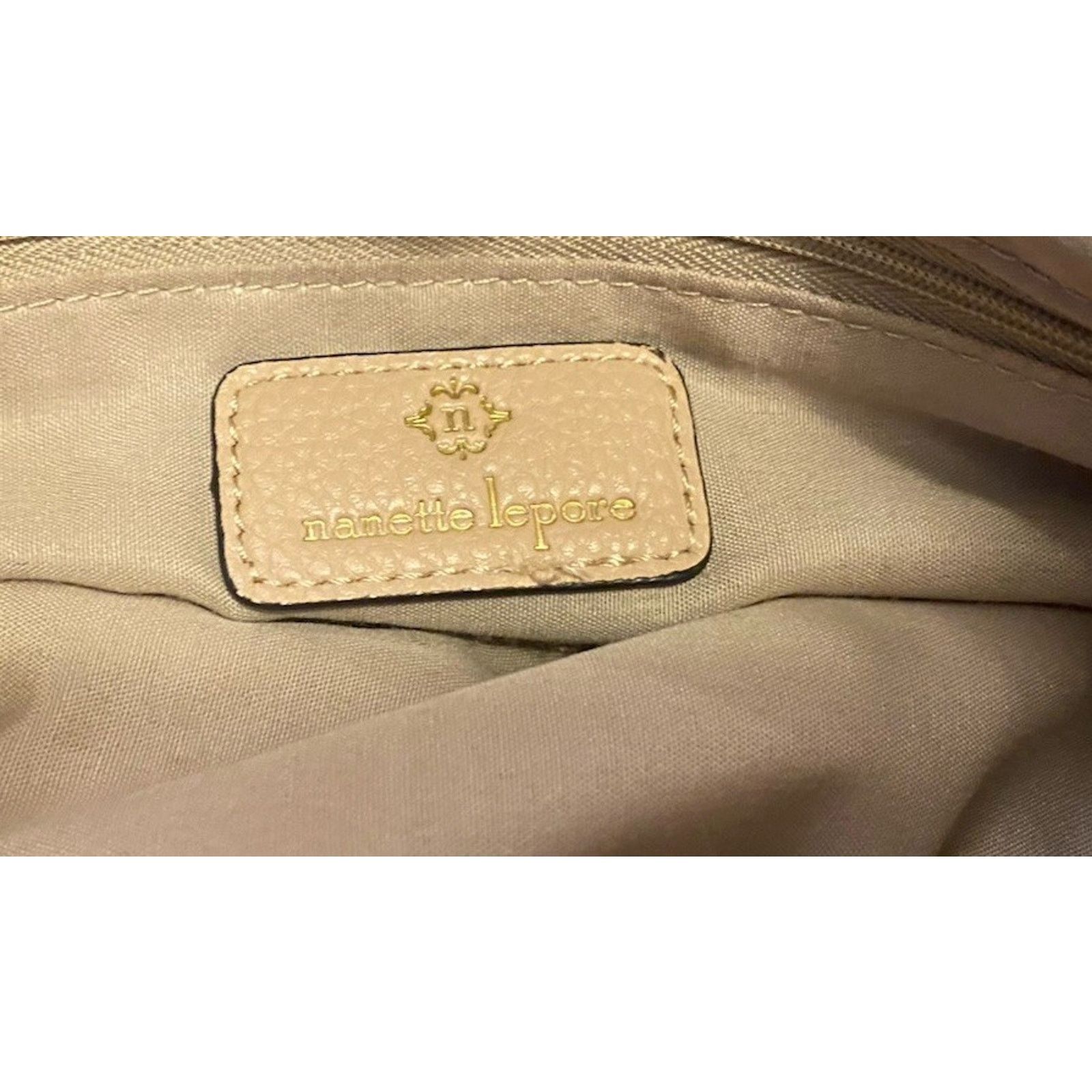 Nanette Lepore Nanette Lepore Handbag Women’s 2 Toned Beige Gold Chain Size ONE SIZE - 4 Thumbnail