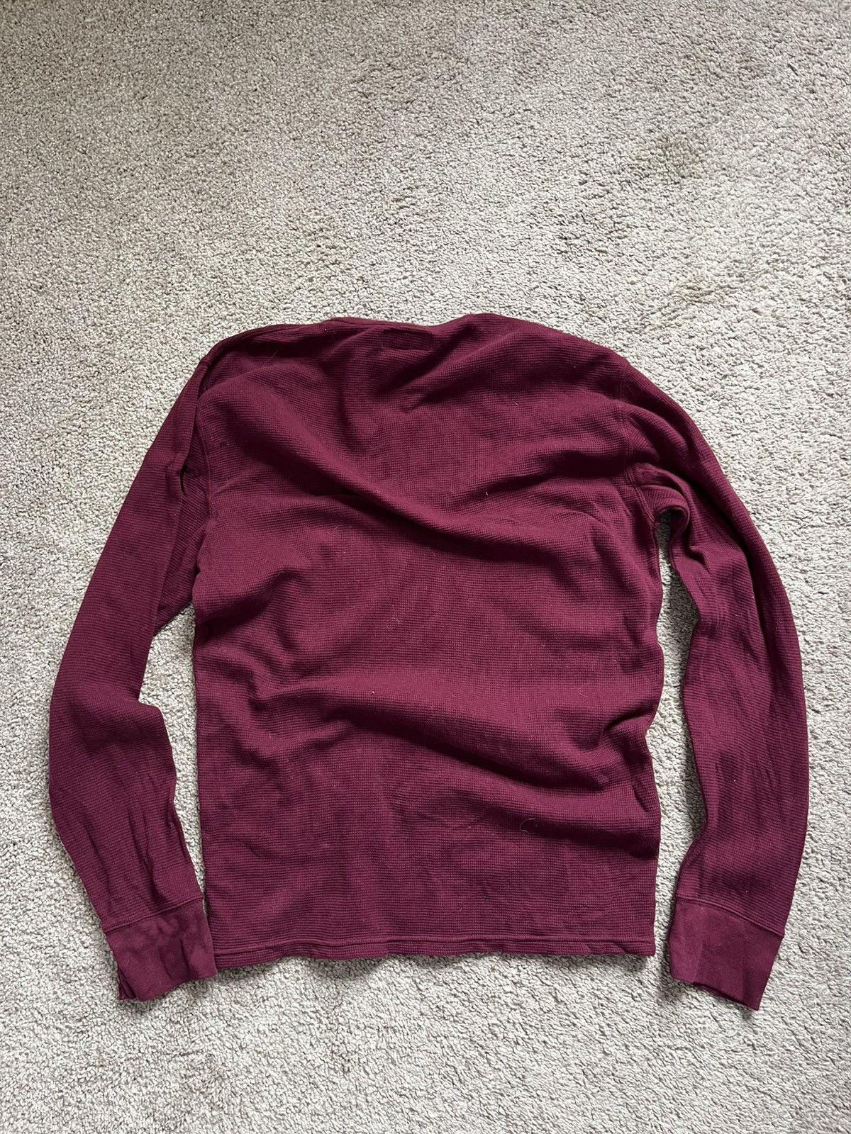 Polo Ralph Lauren Burgundy Ralph Lauren Polo Long Sleeve Size US L / EU 52-54 / 3 - 2 Thumbnail