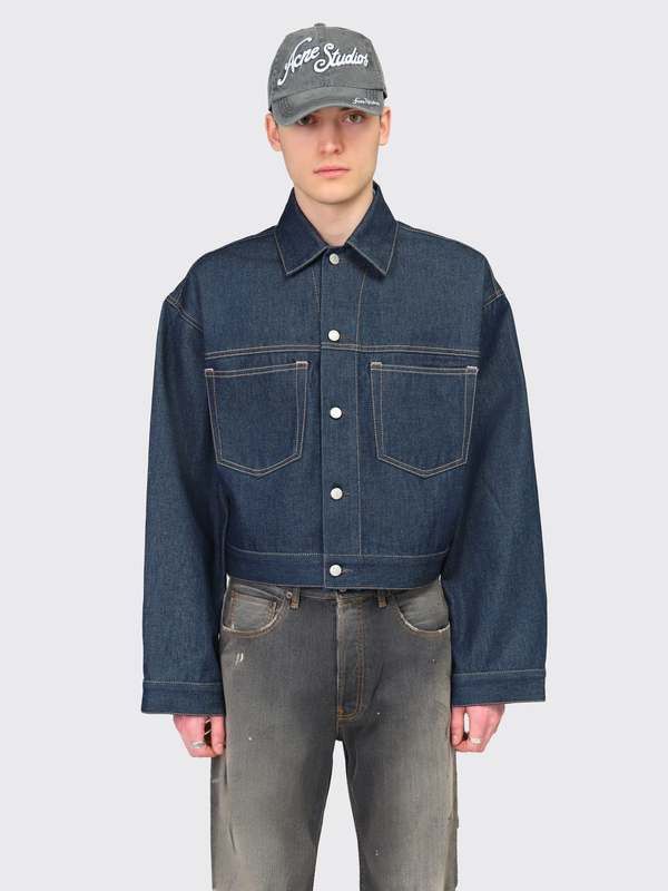 Acne Studios Acne Studios Boxy Denim Jacket-Indigo Blue Size US L / EU 52-54 / 3 - 3 Thumbnail