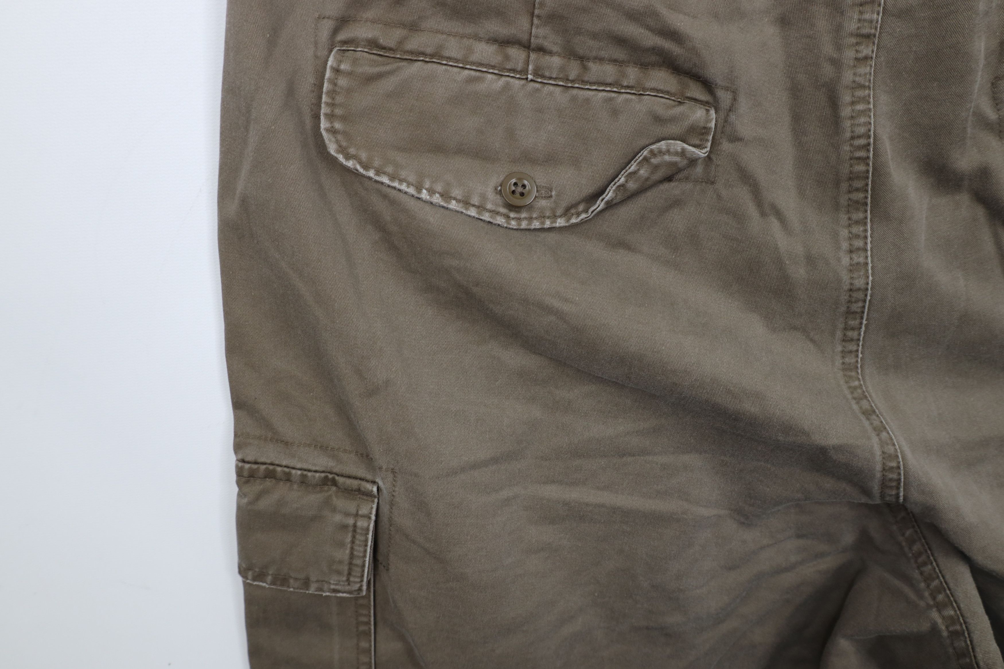 Gap × Vintage Vintage 90s Y2K Gap Relaxed Fit Cargo Shorts Brown Cotton Size US 38 / EU 54 - 14 Thumbnail