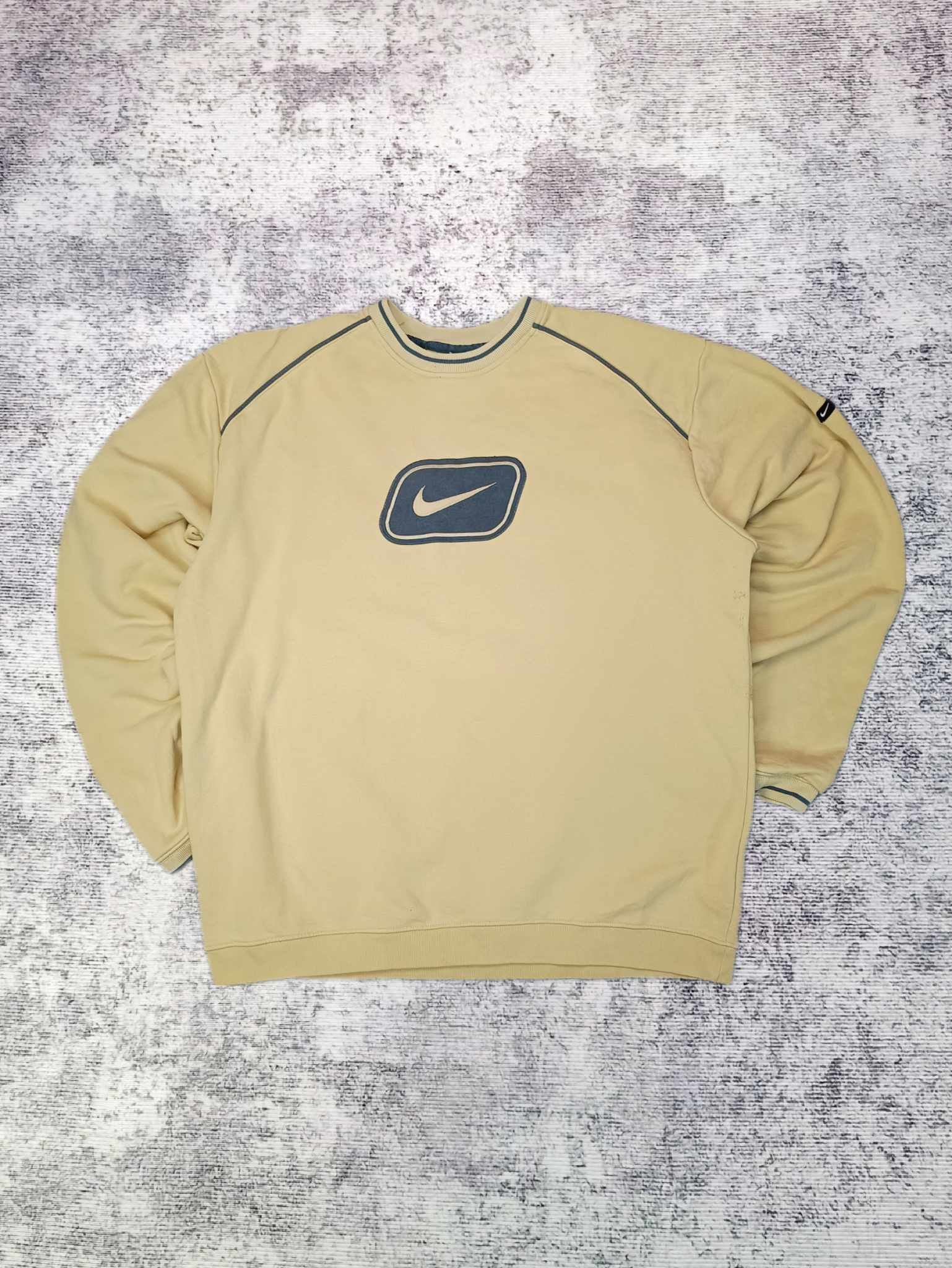 Nike × Vintage nike sweatshirt Vintage 90s 00s Rare Big Swoosh embroidered Size US XL / EU 56 / 4 - 1 Thumbnail