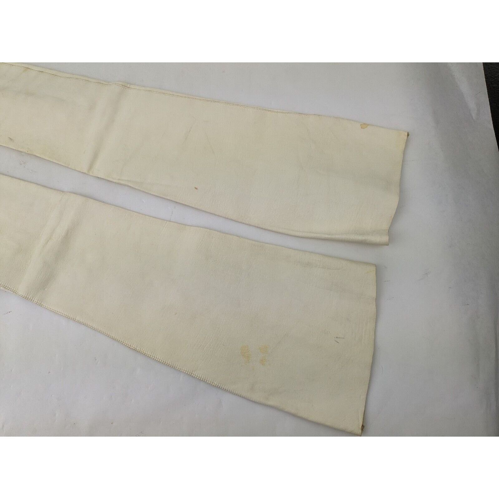 Other Vtg L Bamberger Kid Leather 21.5" Length Gloves Pearl ITALY Size ONE SIZE - 8 Thumbnail
