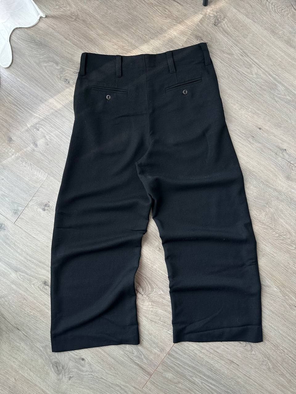Japanese Brand Vintage NINA VAN ROOIJEN Black Wide Pants Size US 28 / EU 44 - 7 Thumbnail