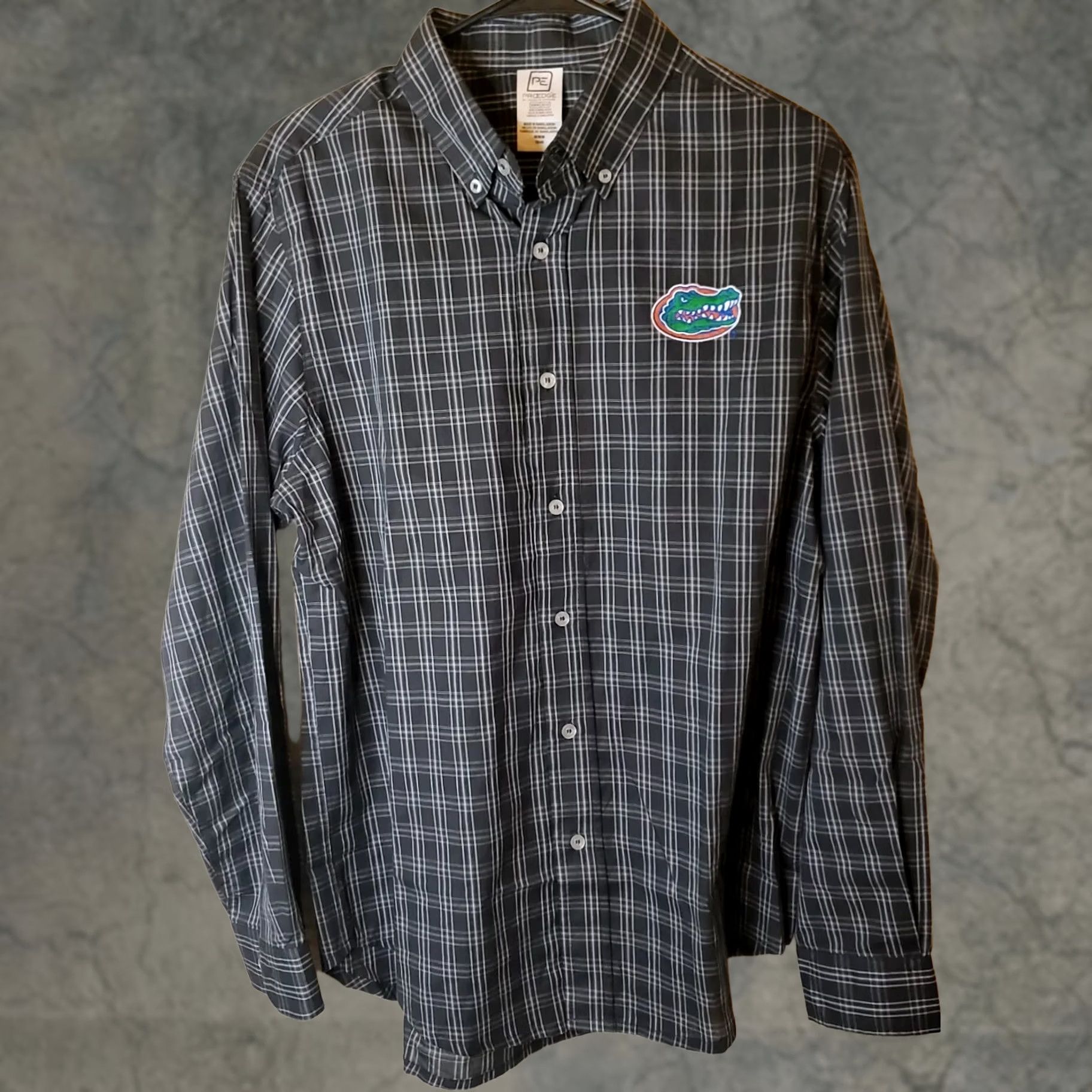 Vintage Proedge University Florida Gators Black White Plaid Button Up Shirt Men's M Long Sleeve Size US M / EU 48-50 / 2 - 1 Thumbnail