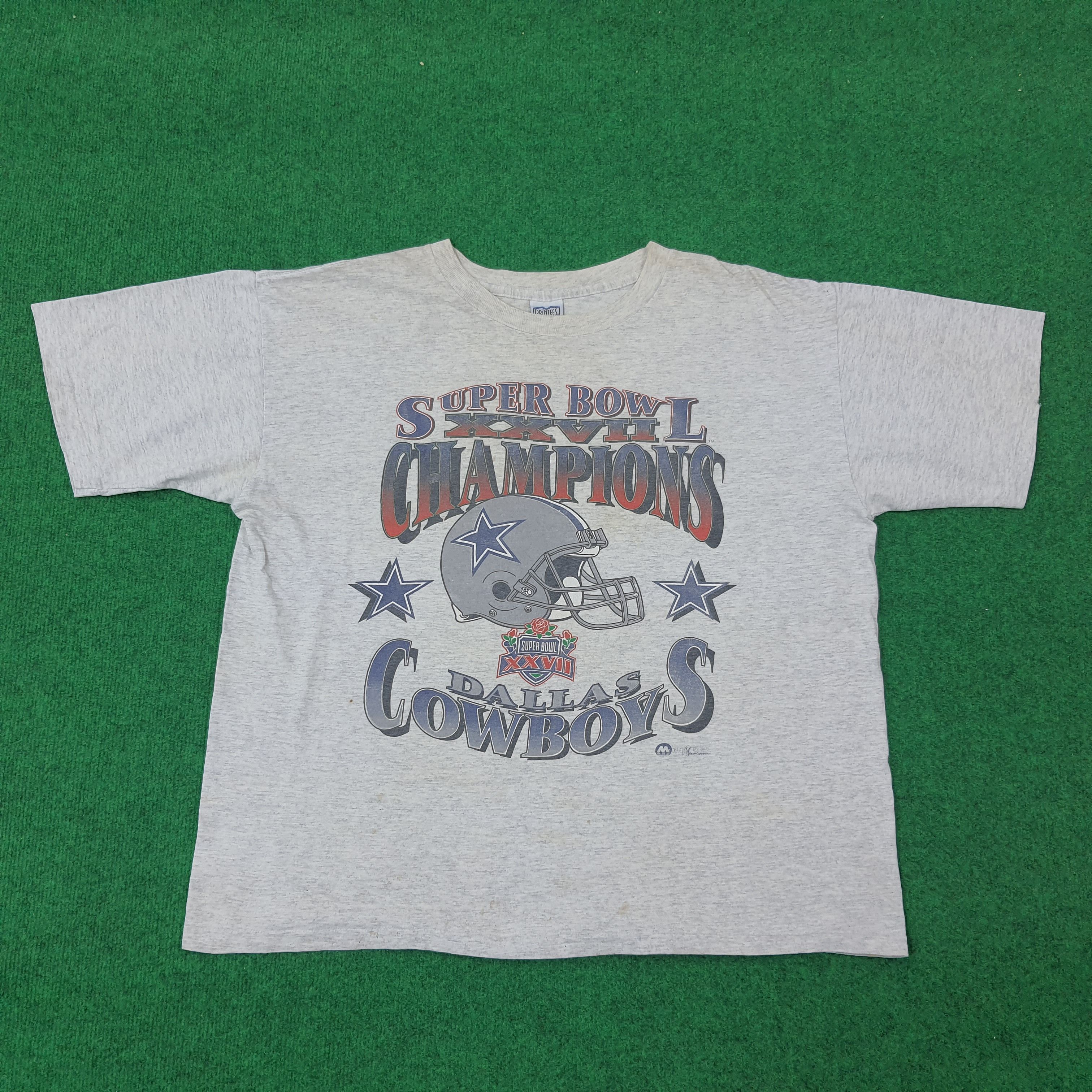 NFL × Vintage Vintage Super Bowl XXVI Dallas Cowboys Tshirt C219N76 Size US XXL / EU 58 / 5 - 1 Thumbnail