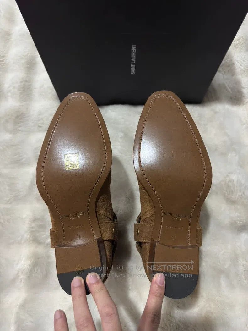 Saint Laurent Paris Saint Laurent Paris Ring Detail Chelsea Boots Size US 8 / EU 41 - 5 Thumbnail