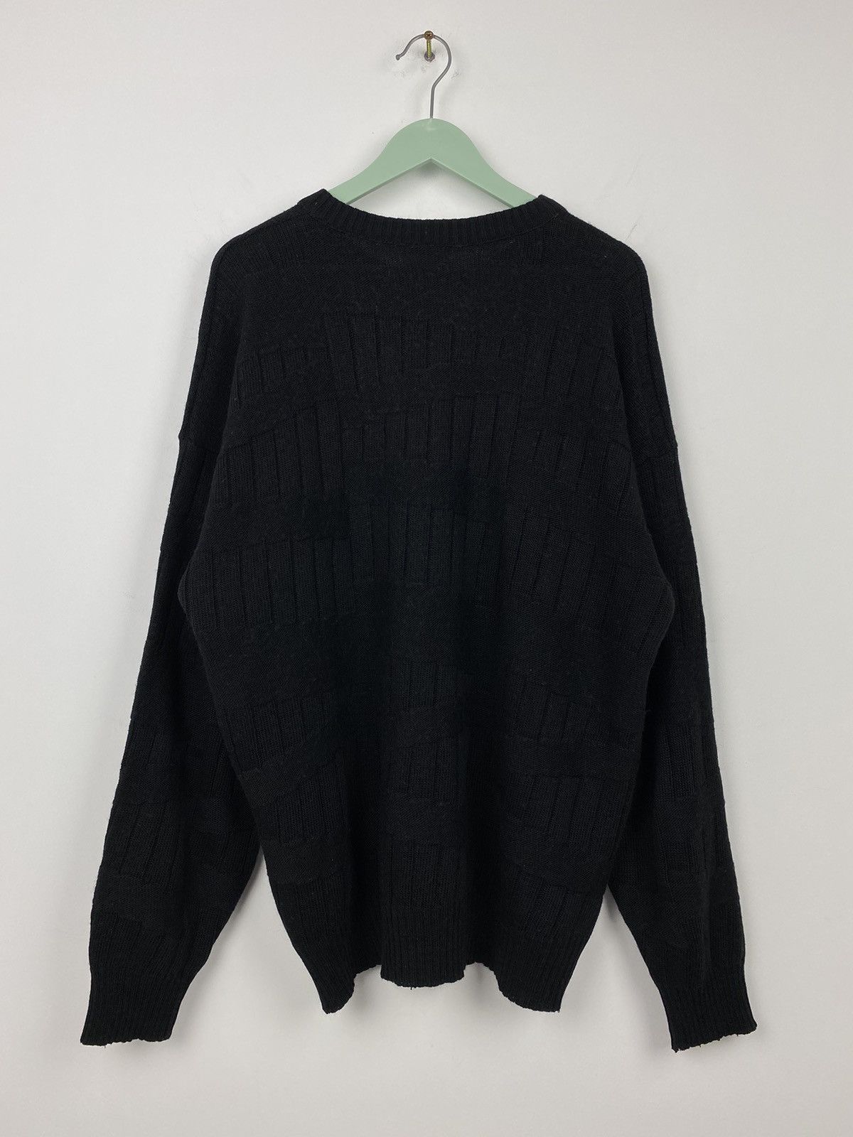 Lacoste Vintage 90s Lacoste Chemise Chunky Knit Wool Sweater Coogi Size US XL / EU 56 / 4 - 5 Thumbnail