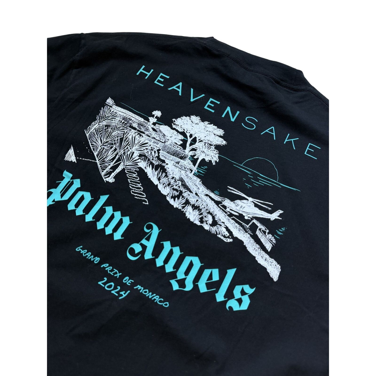 Palm Angels Palm Angels Heavensake GrandPrix de Monaco 2024 F1 Tee Black Size US S / EU 44-46 / 1 - 2 Thumbnail
