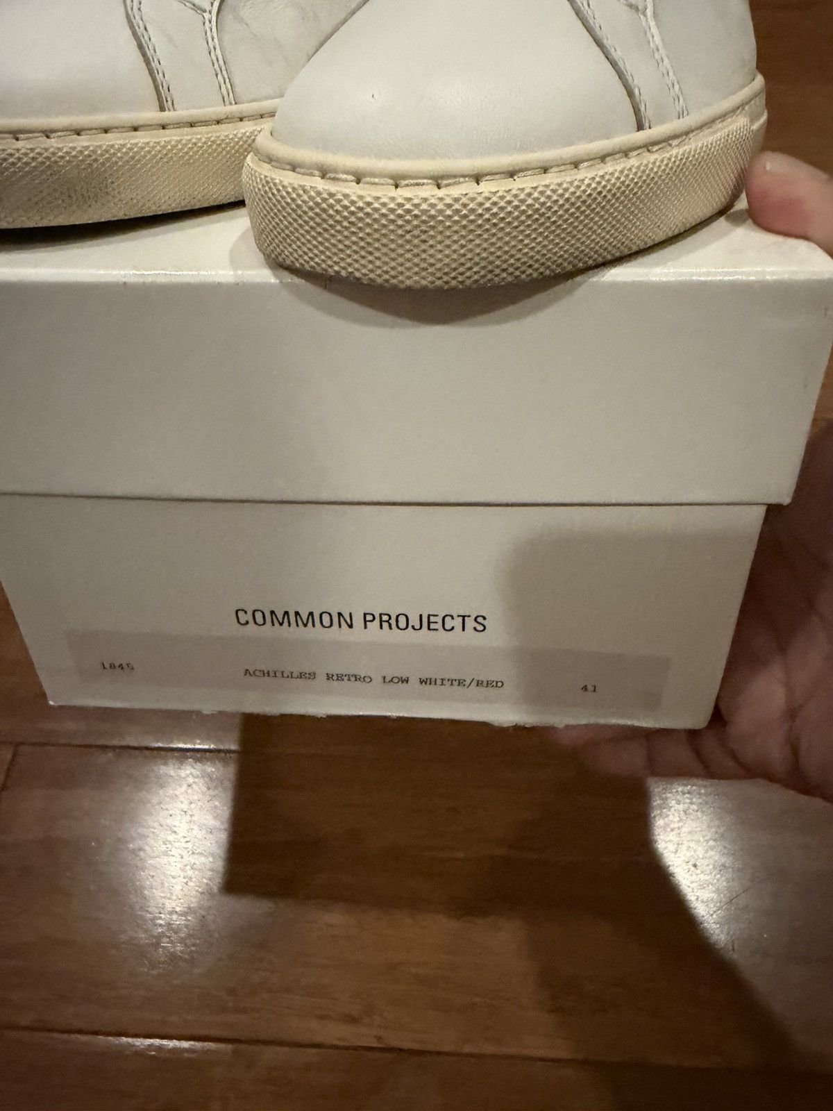 Common Projects Common projects achillies retro low white/red Size US 8 / EU 41 - 8 Thumbnail