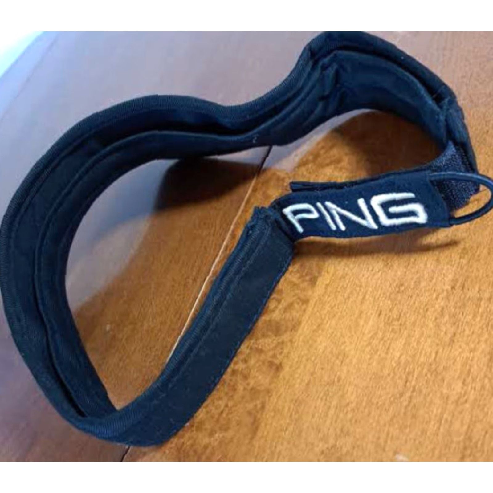Vintage Ping Golf Visor Hat Black Adjustable Strap Men Canvas Visor Adjustable Strap Golf Cap Mens Size ONE SIZE - 3 Thumbnail