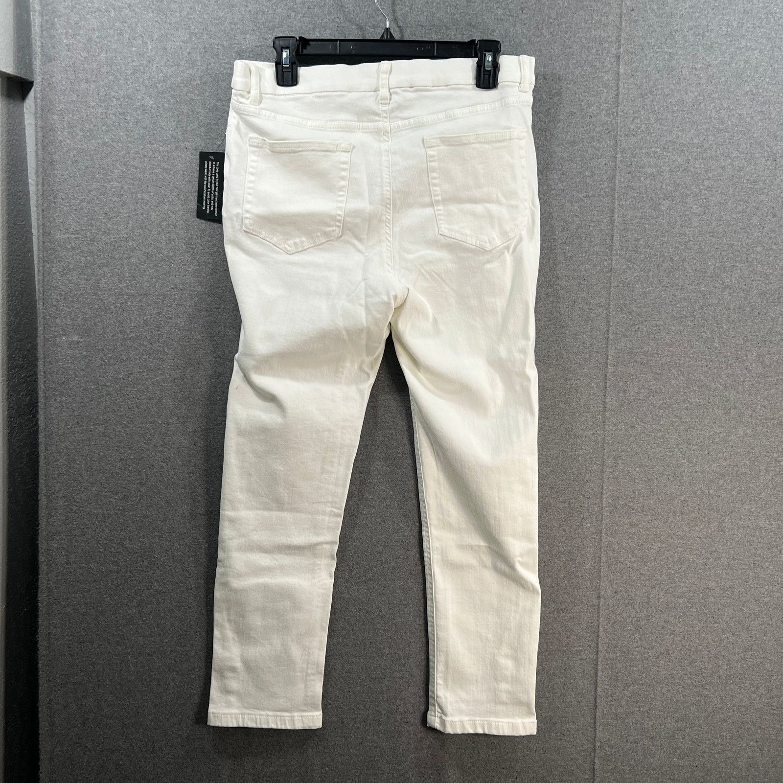 Other Denim & Co. Easy Stretch Petite Snap Cuff Slim Straight Jean Size 34" / US 12 / IT 48 - 2 Thumbnail