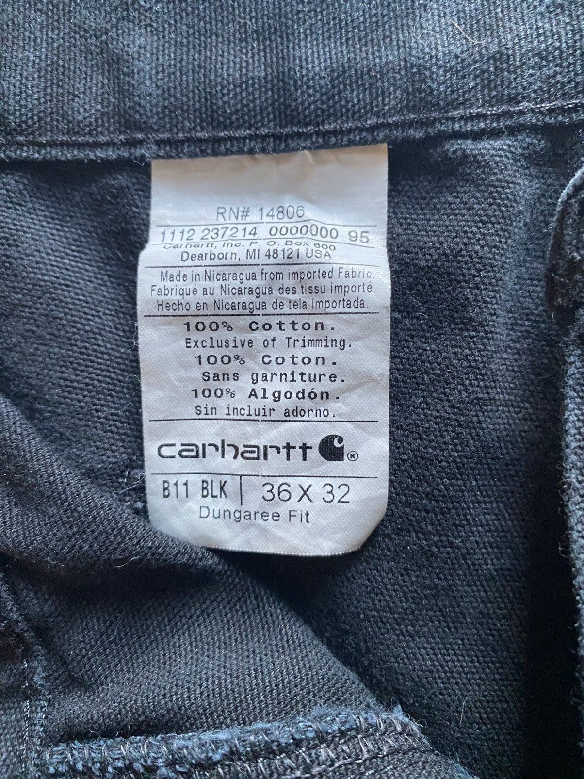 Carhartt Black Carhartt Carpenter Jeans Size 36x32 Size US 36 / EU 52 - 4 Thumbnail