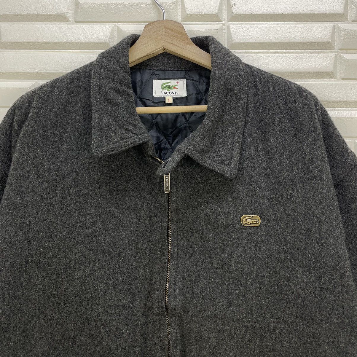 Lacoste × Vintage Vintage Lacoste Bomber Wool Size US L / EU 52-54 / 3 - 4 Thumbnail
