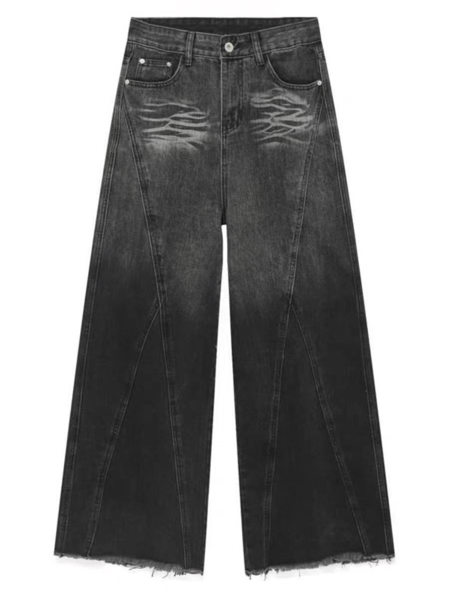 Japanese Brand × Jean Vintage street hip-hop washed baggy jeans Size US 30 / EU 46 - 5 Thumbnail