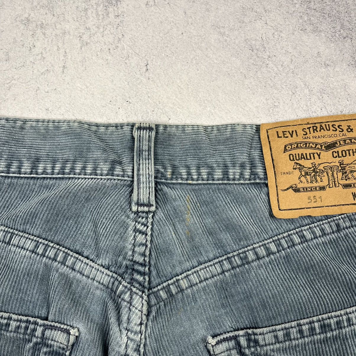 Levi's Vintage Levis 551 velvet white tab corduroy pants 90’s Size US 29 - 5 Thumbnail