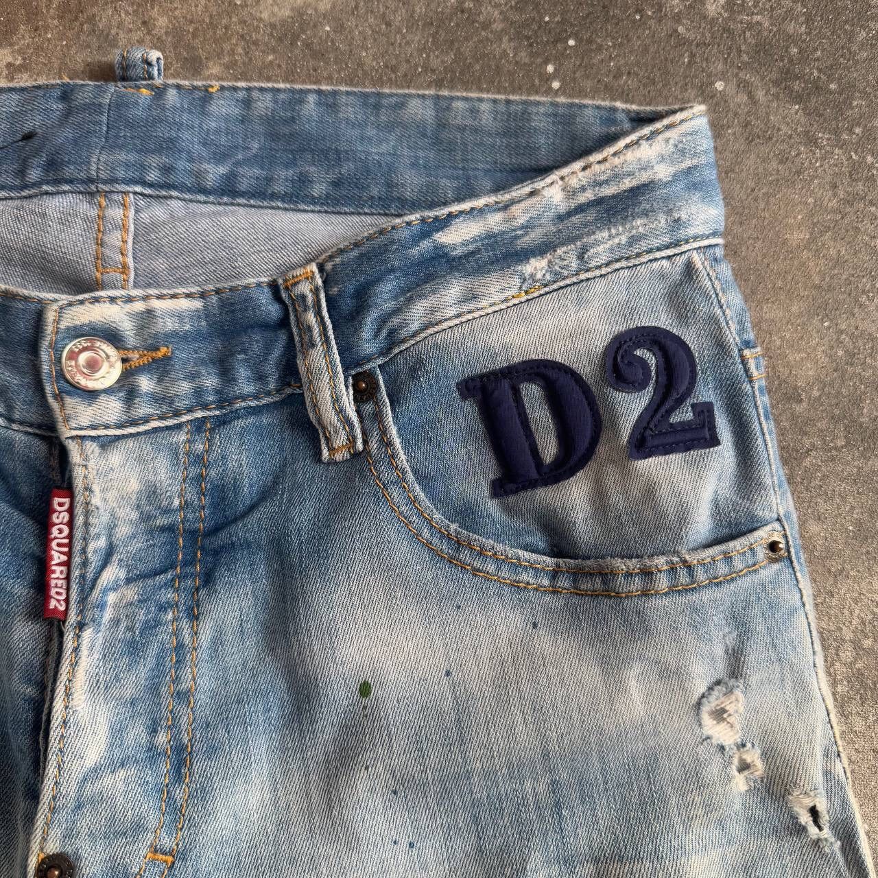 Dsquared2 × Vintage Dsquared2 Amazing Distressed Jeans Size 32" / US 10 / IT 46 - 6 Thumbnail