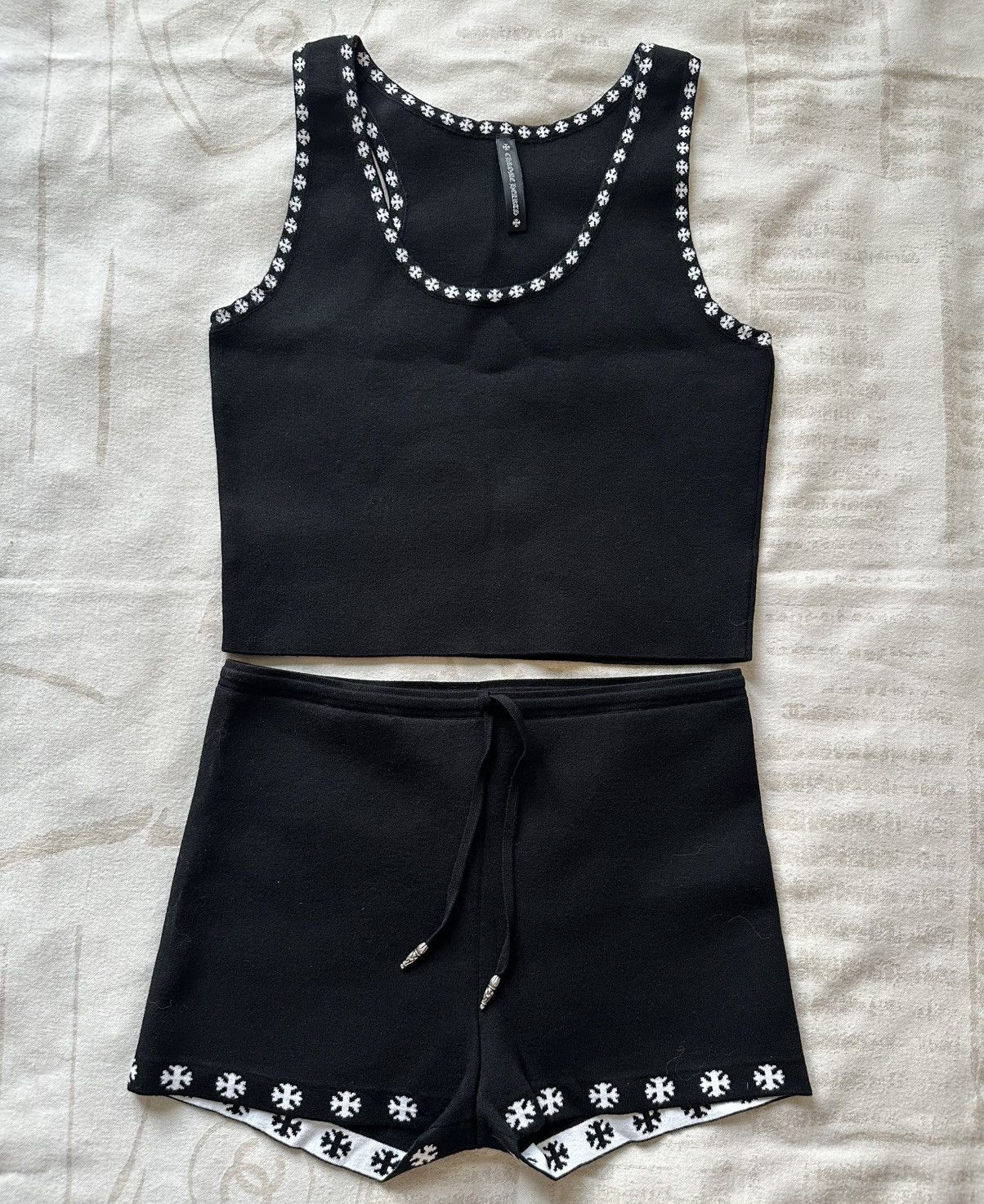 Chrome Hearts Chrome Hearts knit tank top and shorts set Size S / US 4 / IT 40 - 1 Thumbnail