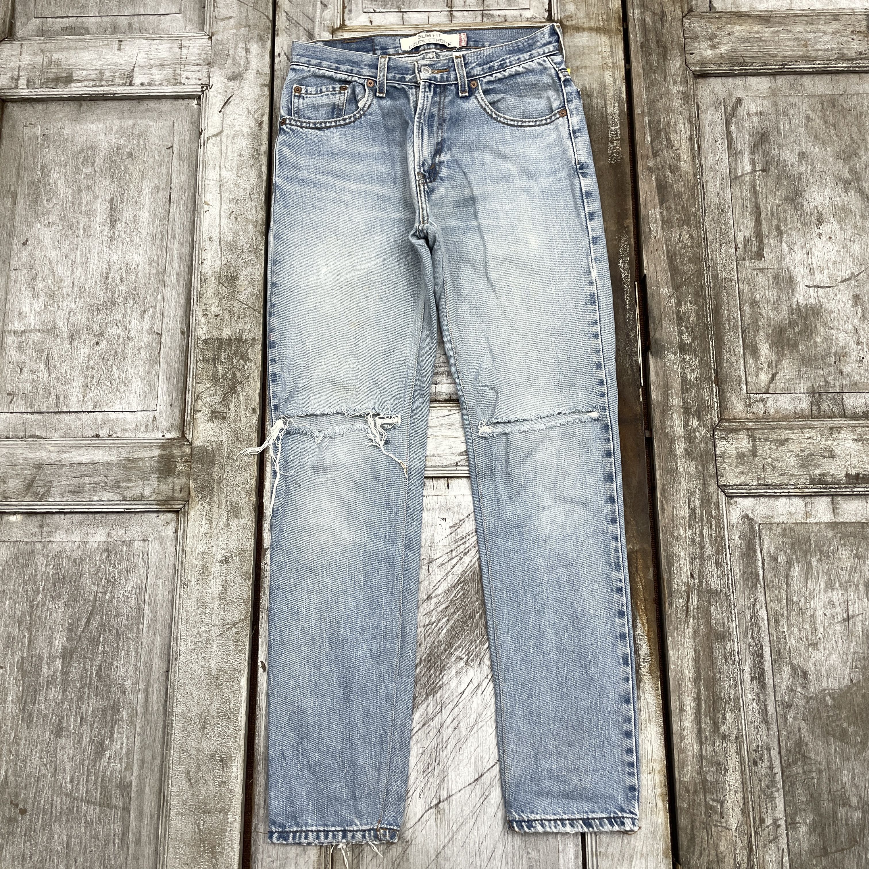 Levi's × Vintage Vintage Levi's Distressed Slim Fit Jeans - WC316 Size US 29 - 1 Thumbnail