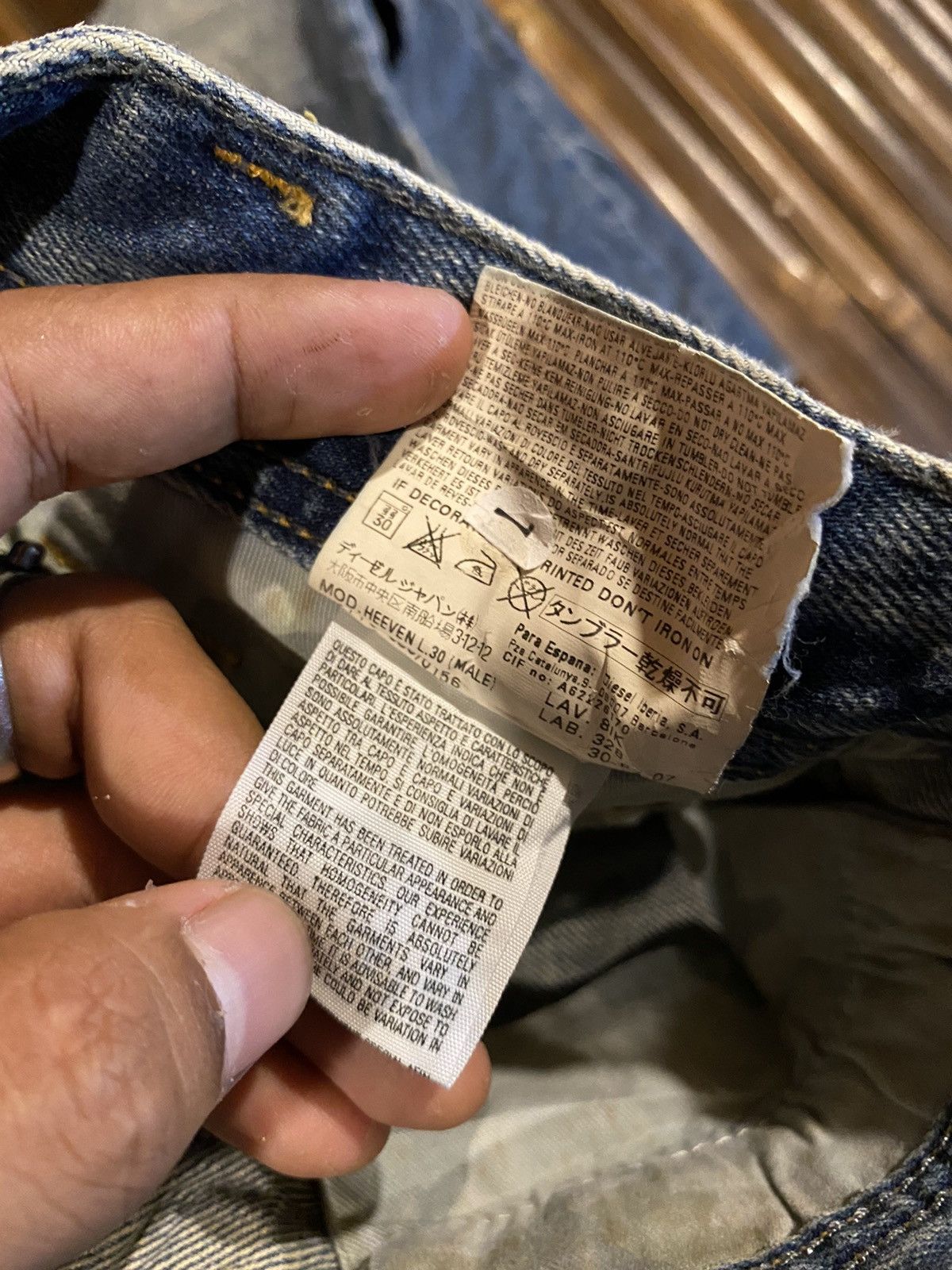 Diesel × If Six Was Nine × Vintage DIESEL HEEVEN DENIM PANTS Size US 30 / EU 46 - 15 Thumbnail