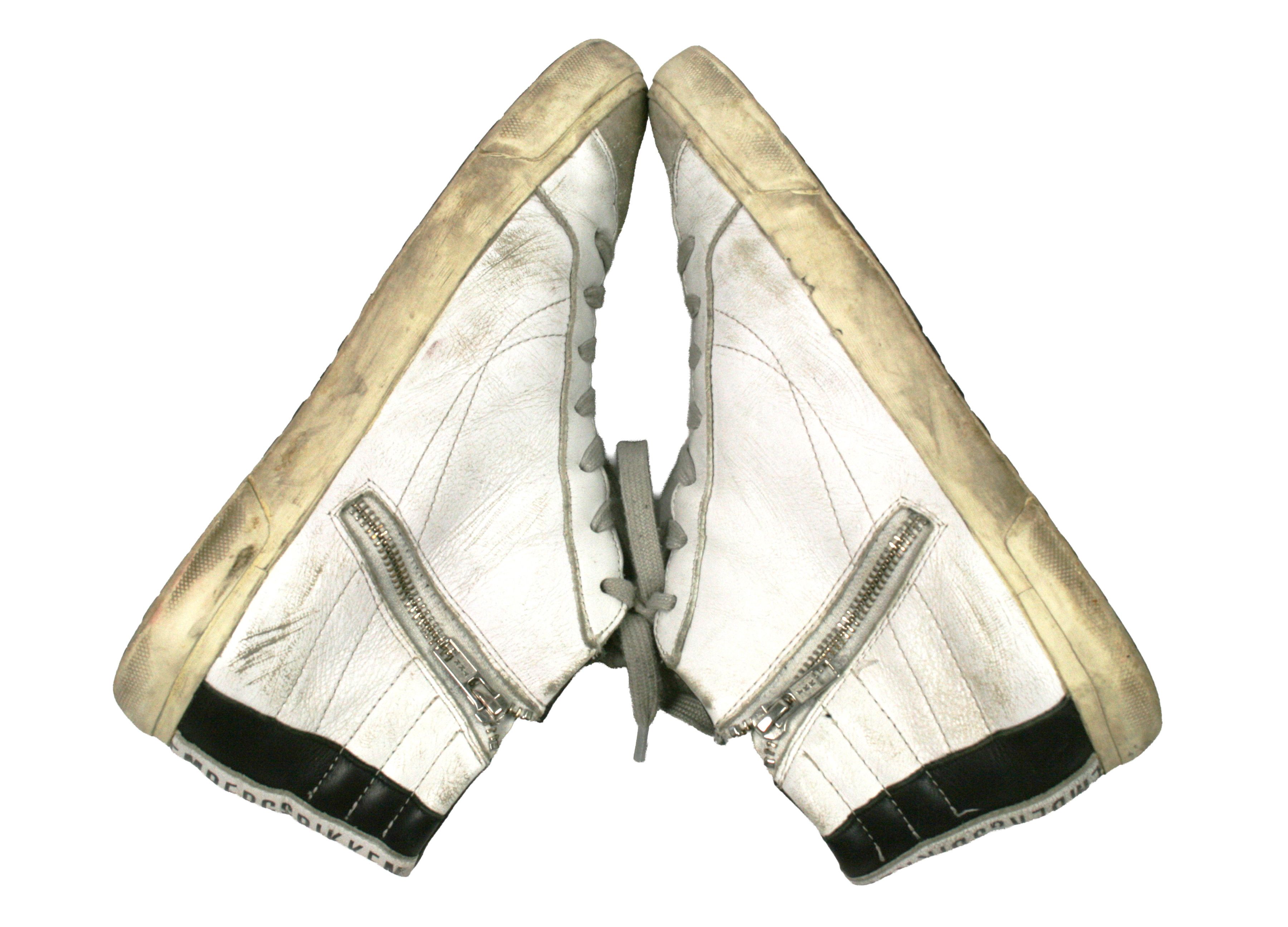 Dirk Bikkembergs Distressed Rubber Zipped High Top Sneakers Size US 8 / EU 41 - 6 Thumbnail