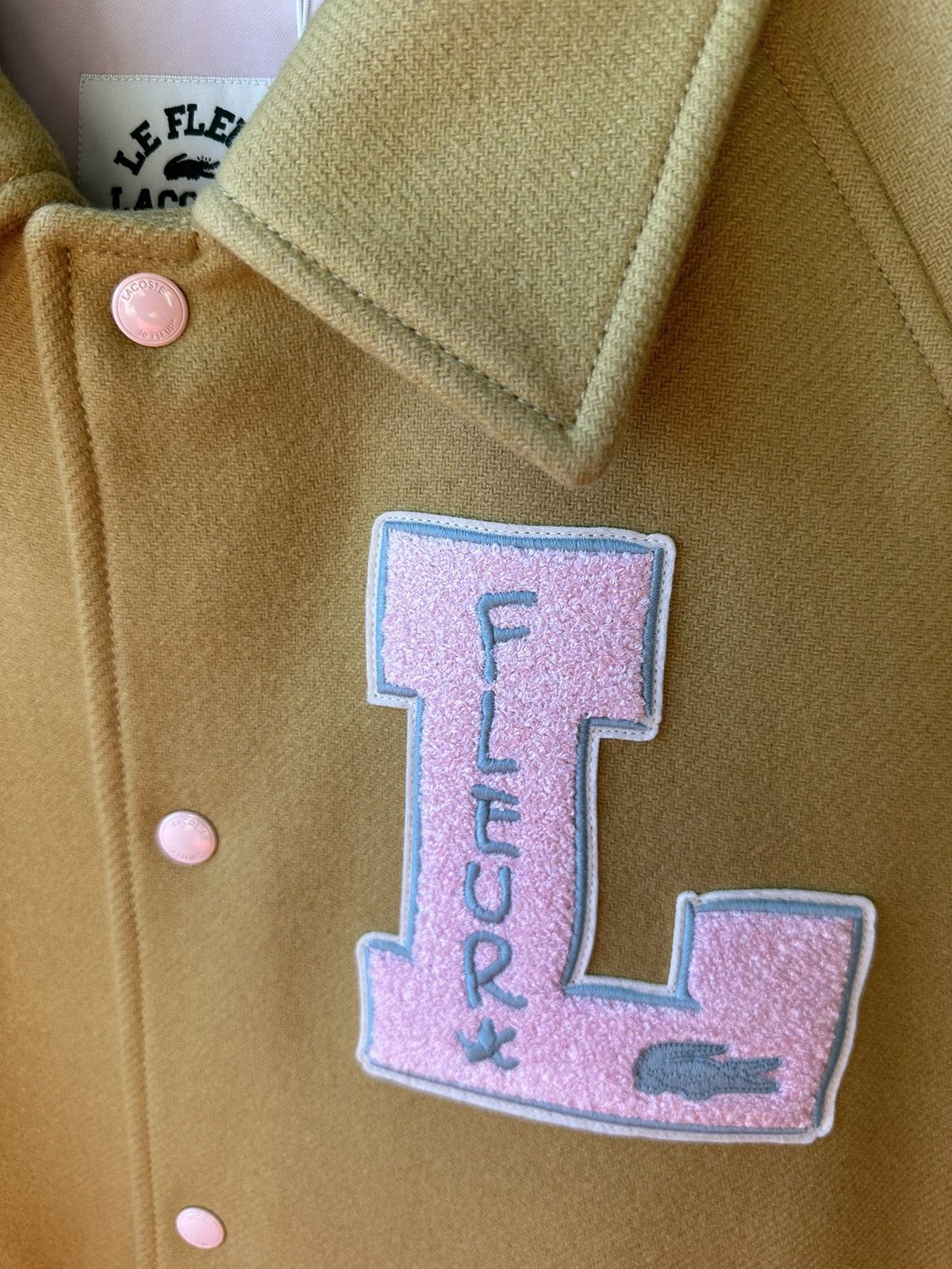 Golf le Fleur × Lacoste Varsity Jacket Size US XL / EU 56 / 4 - 2 Thumbnail