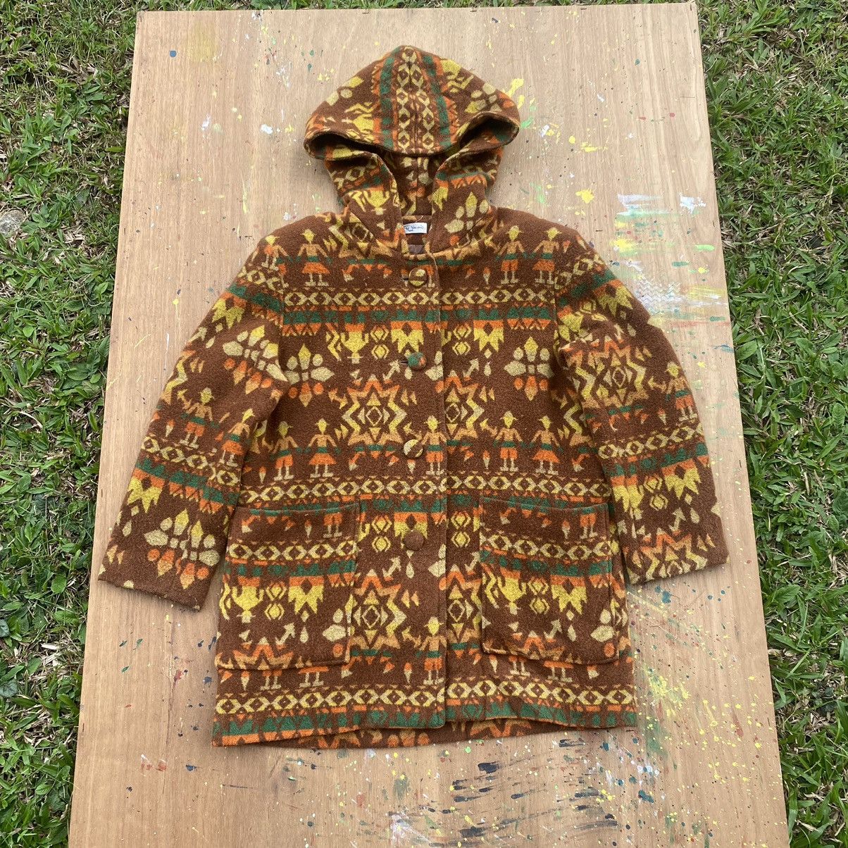 Aztech Mountain × Native × Vintage Vintage Ravs Valt Nin Aztec Navajo Hoodies Coat Jacket Size L / US 10 / IT 46 - 1 Thumbnail