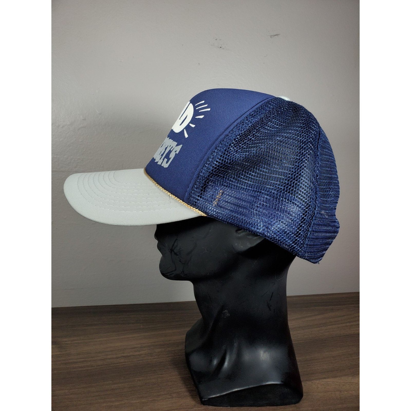 Vintage "BALD NEVER GREYS" Trucker Hat Novely Humor Snapback Cap 90s Size ONE SIZE - 7 Thumbnail