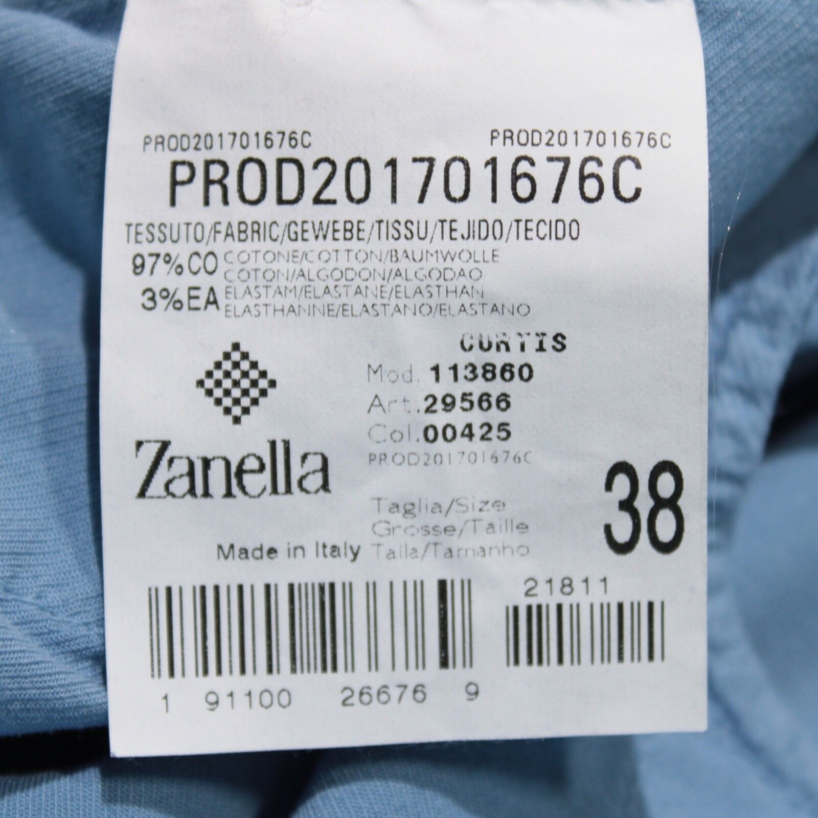 Zanella Zanella New with tags Chino Size 38 US In Blue Size US 38 / EU 54 - 4 Thumbnail
