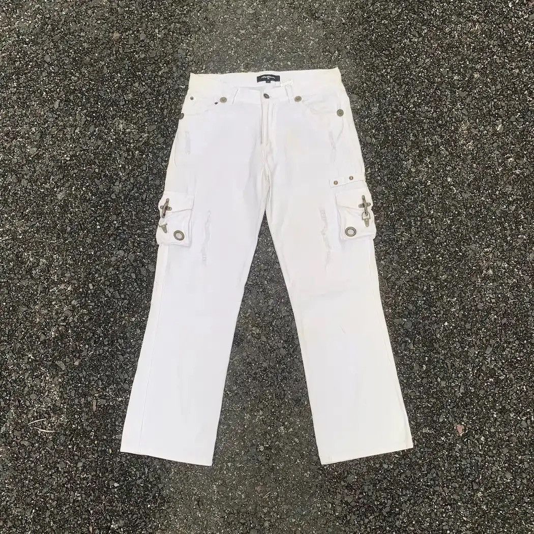 In The Attic IN THE ATTIC Homme Utility Seditionaries Bondage Cargo Pants Size US 30 / EU 46 - 1 Thumbnail