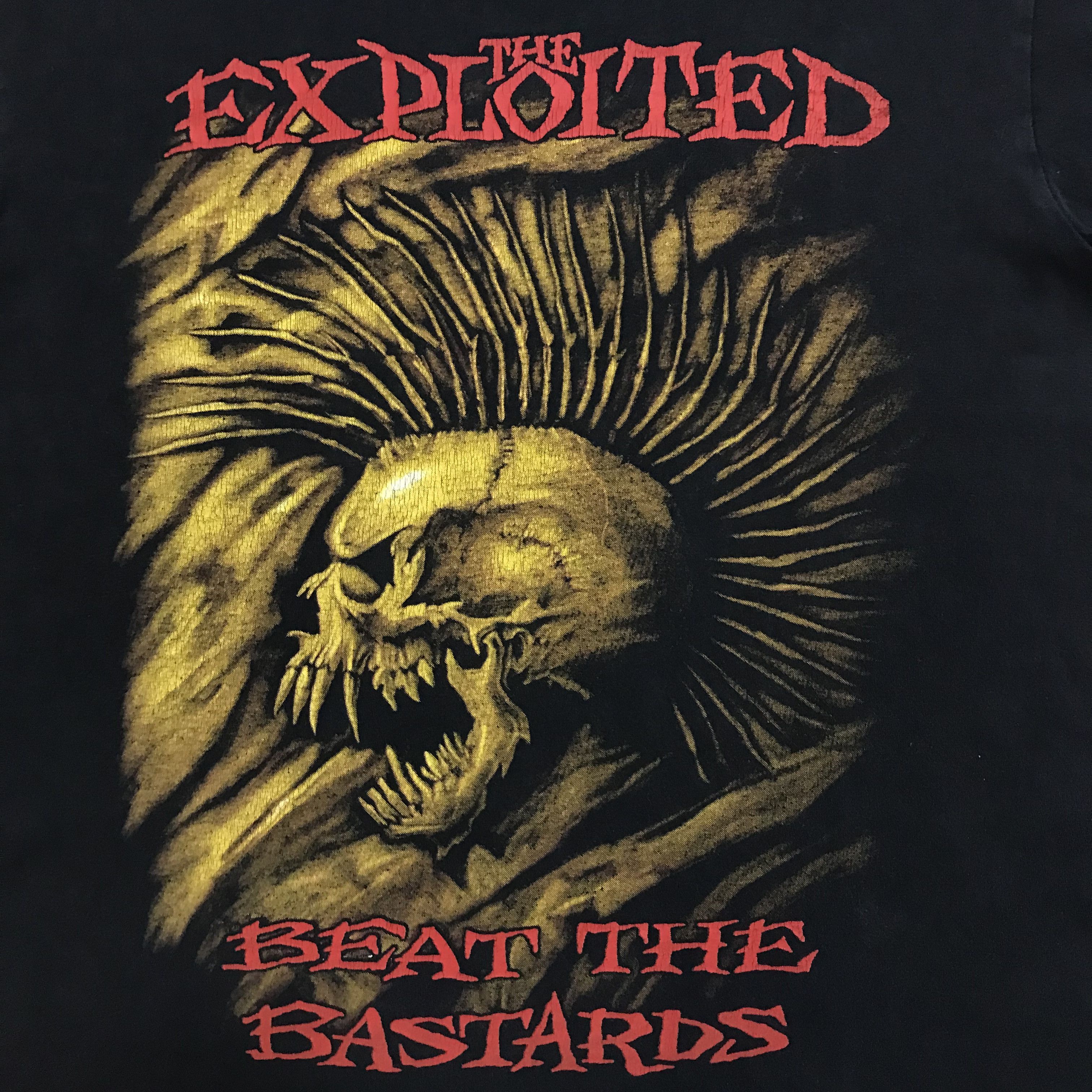 Band Tees THE EXPLOITED Beat the Bastards 1996 T-Shirt Tee Rare Punk Size US M / EU 48-50 / 2 - 4 Thumbnail