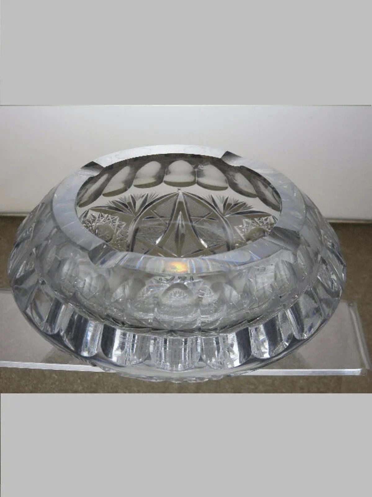 Other American Brilliant Period Vintage Cut Crystal Ash Tray Size ONE SIZE - 1 Thumbnail