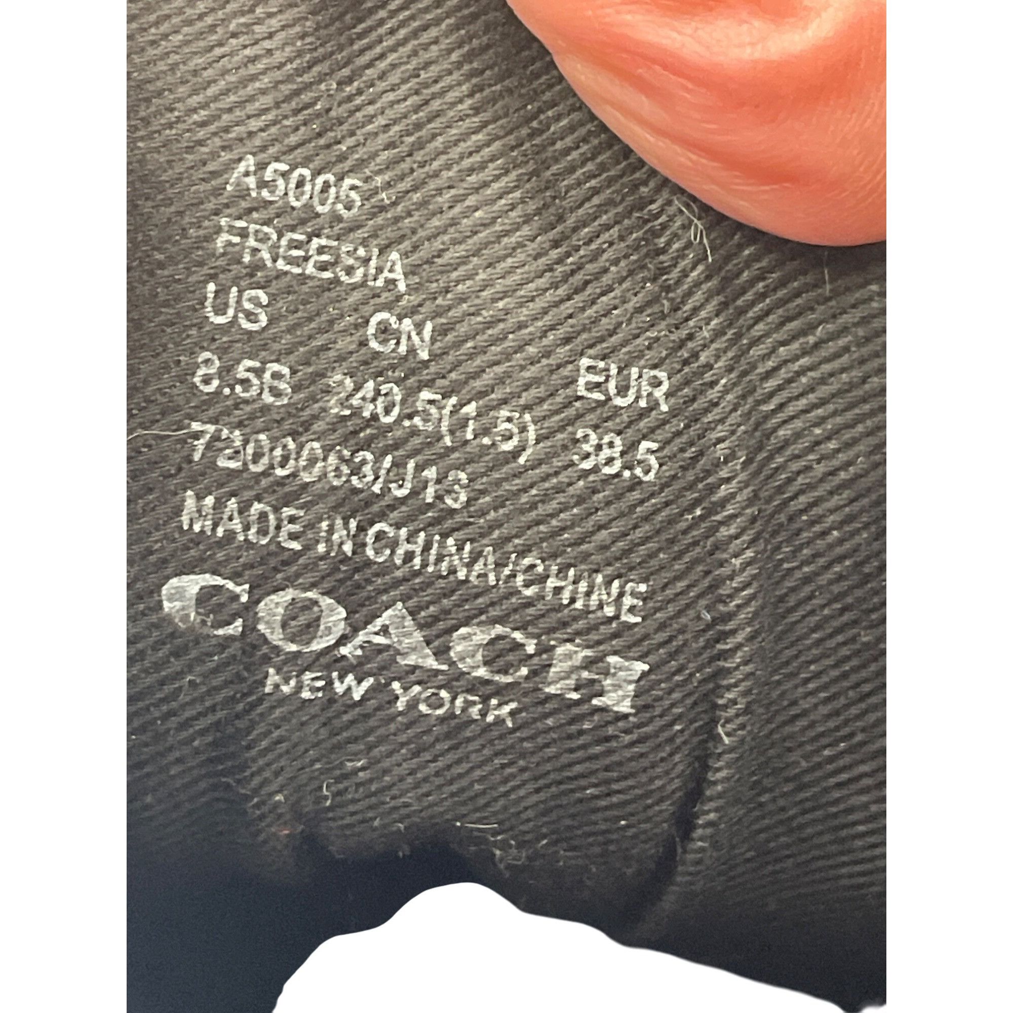 Coach Coach Freesia Woman's Black Grey Signature HighTop Sneakers Size US 8.5 / IT 38.5 - 6 Thumbnail