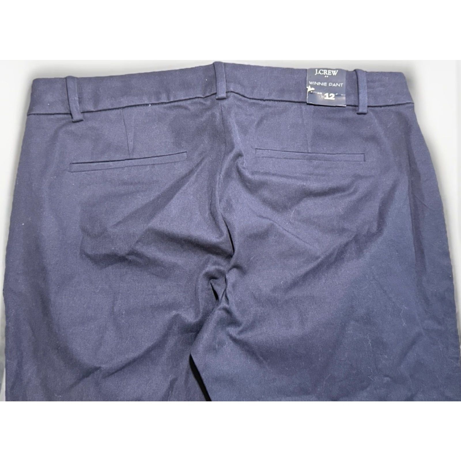 J.Crew NWT J.CREW Winnie Pant Women Side Zip Cropped 12 Blue Slim Inches 24.5 Cotton Elastane Modern Size 34" / US 12 / IT 48 - 7 Thumbnail