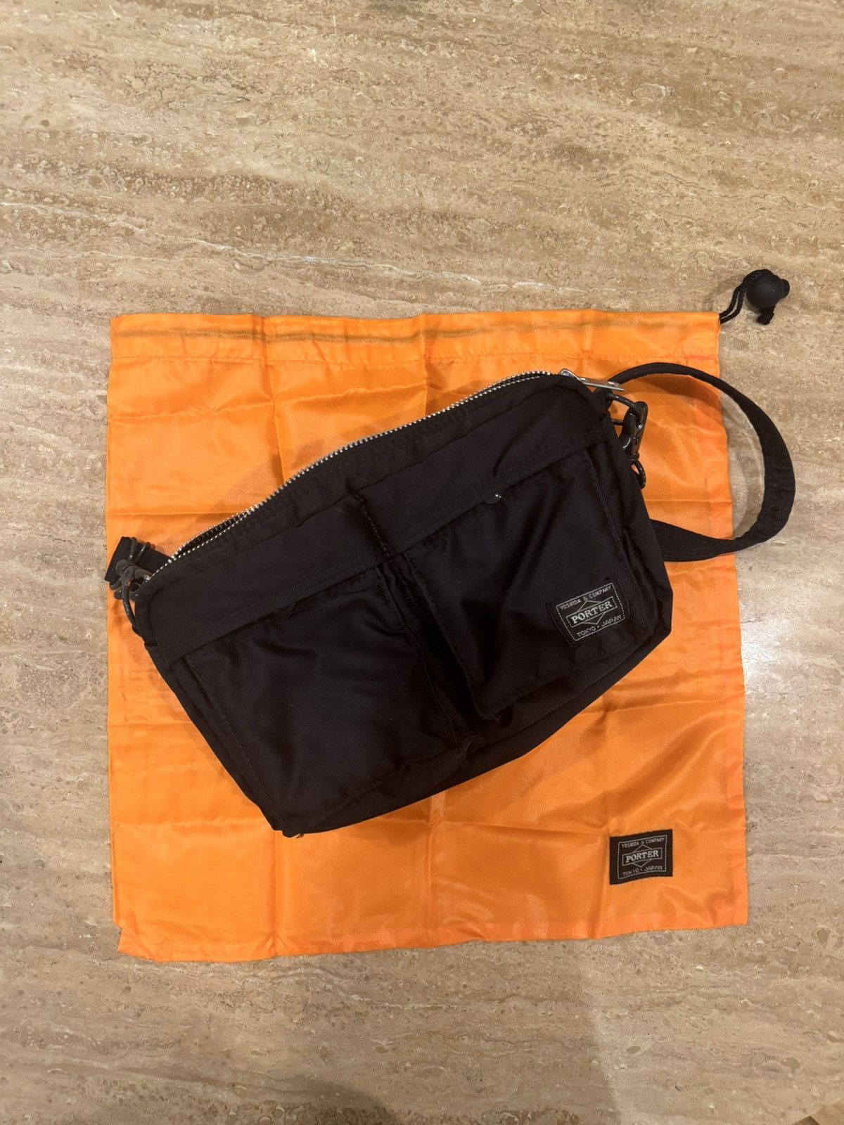 Porter Yoshida Co Tanker Sling Bag in Black, Men's