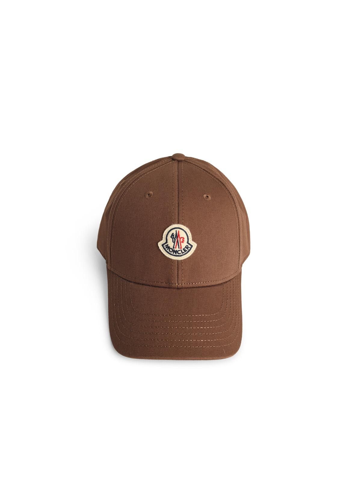 Moncler MONCLER Brown Cotton Cap Size ONE SIZE - 1 Thumbnail