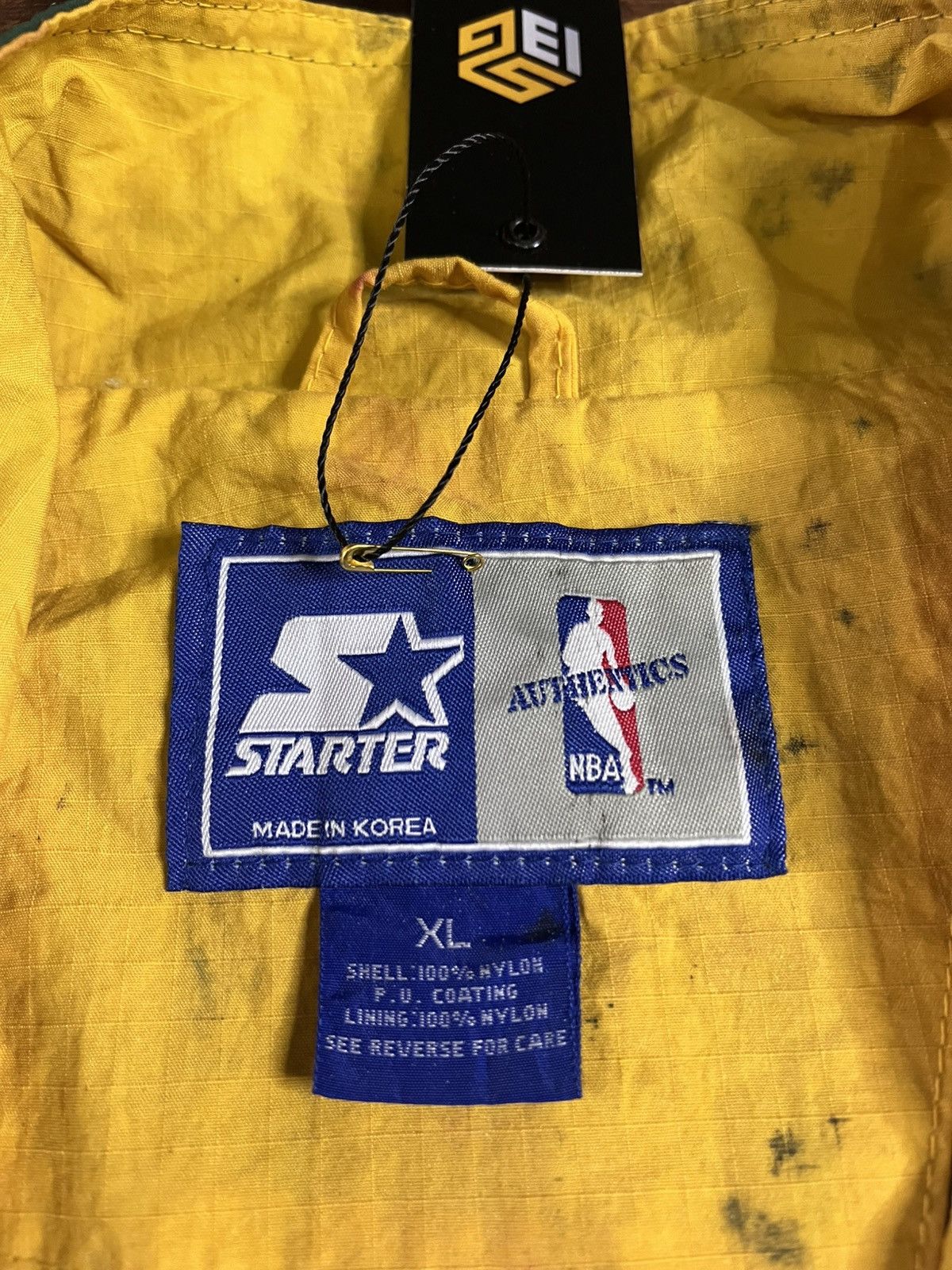 Starter Vintage 90's Starter Seattle Sonics Supersonics Jacket NBA Size US XL / EU 56 / 4 - 6 Thumbnail