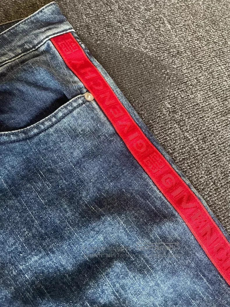 Givenchy Givenchy Denim pants side-stripe logo with stretch Size US 33 - 3 Thumbnail
