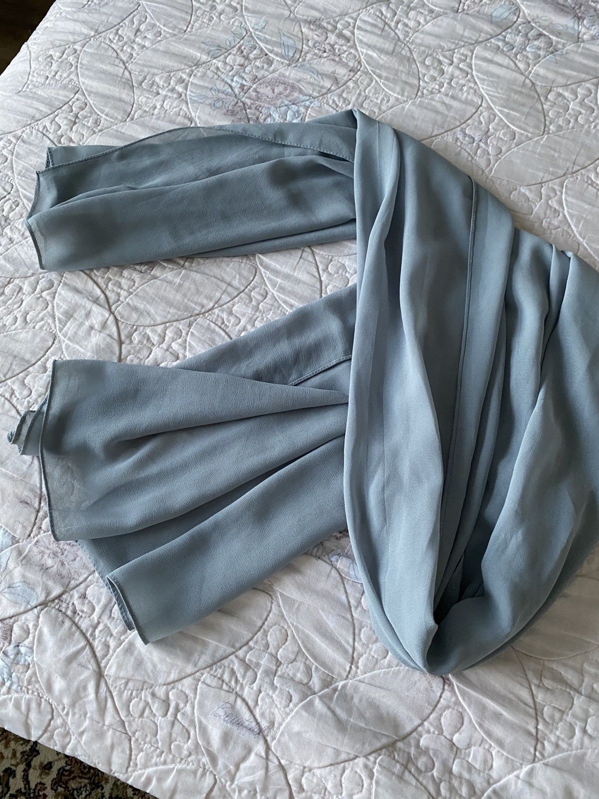 Other Premium Chiffon Rectangle Hijab In Teal For Women Size ONE SIZE - 3 Thumbnail