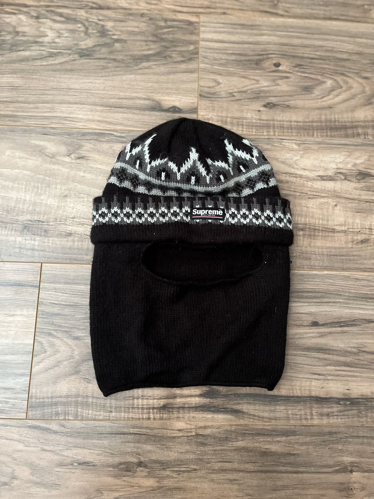 Supreme Polartec Facemask Beanie Hat Mask Black TNF OS FW22