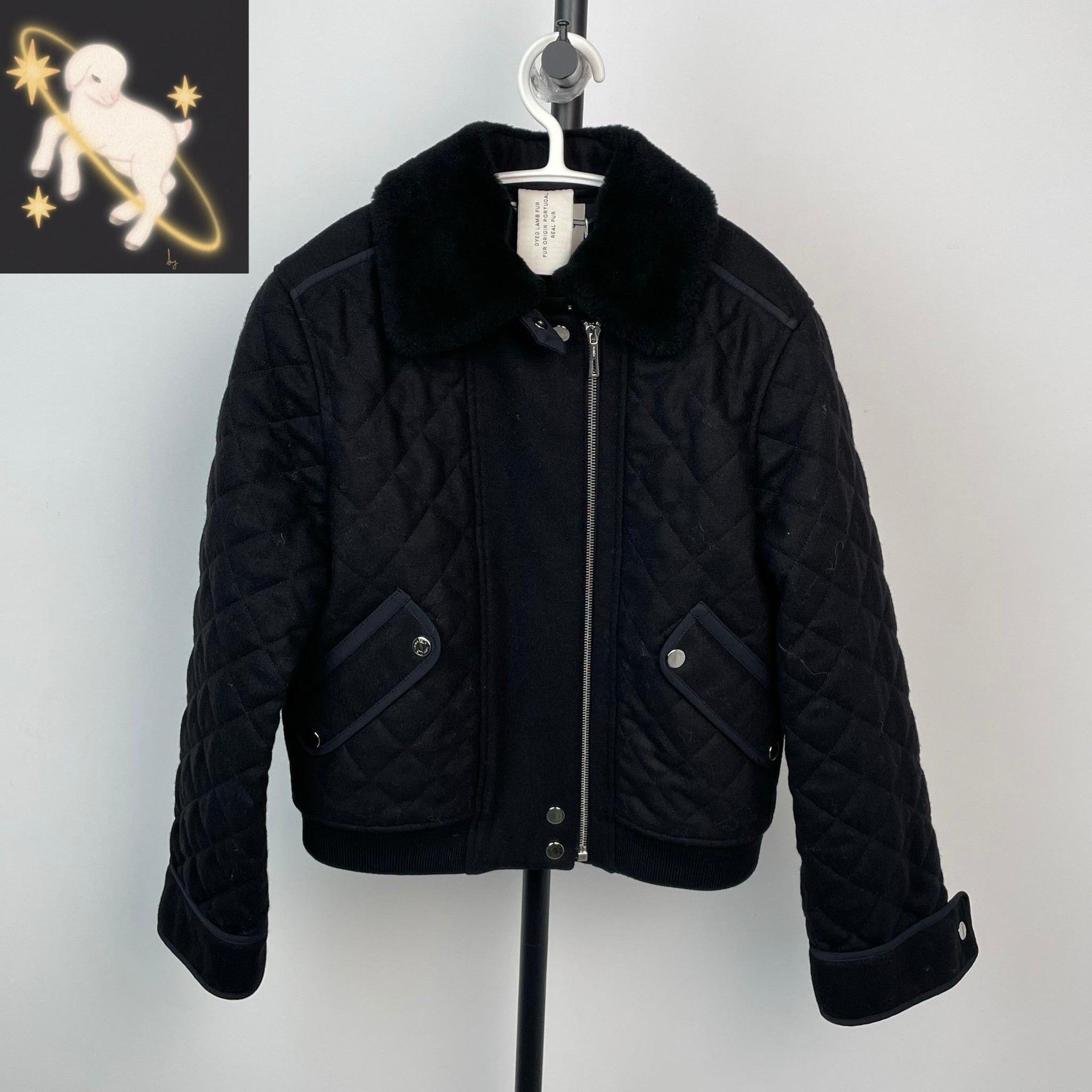 Hermes Hermes Plaid Black Down Jacket 34 Women Size XS / US 0-2 / IT 36-38 - 1 Thumbnail
