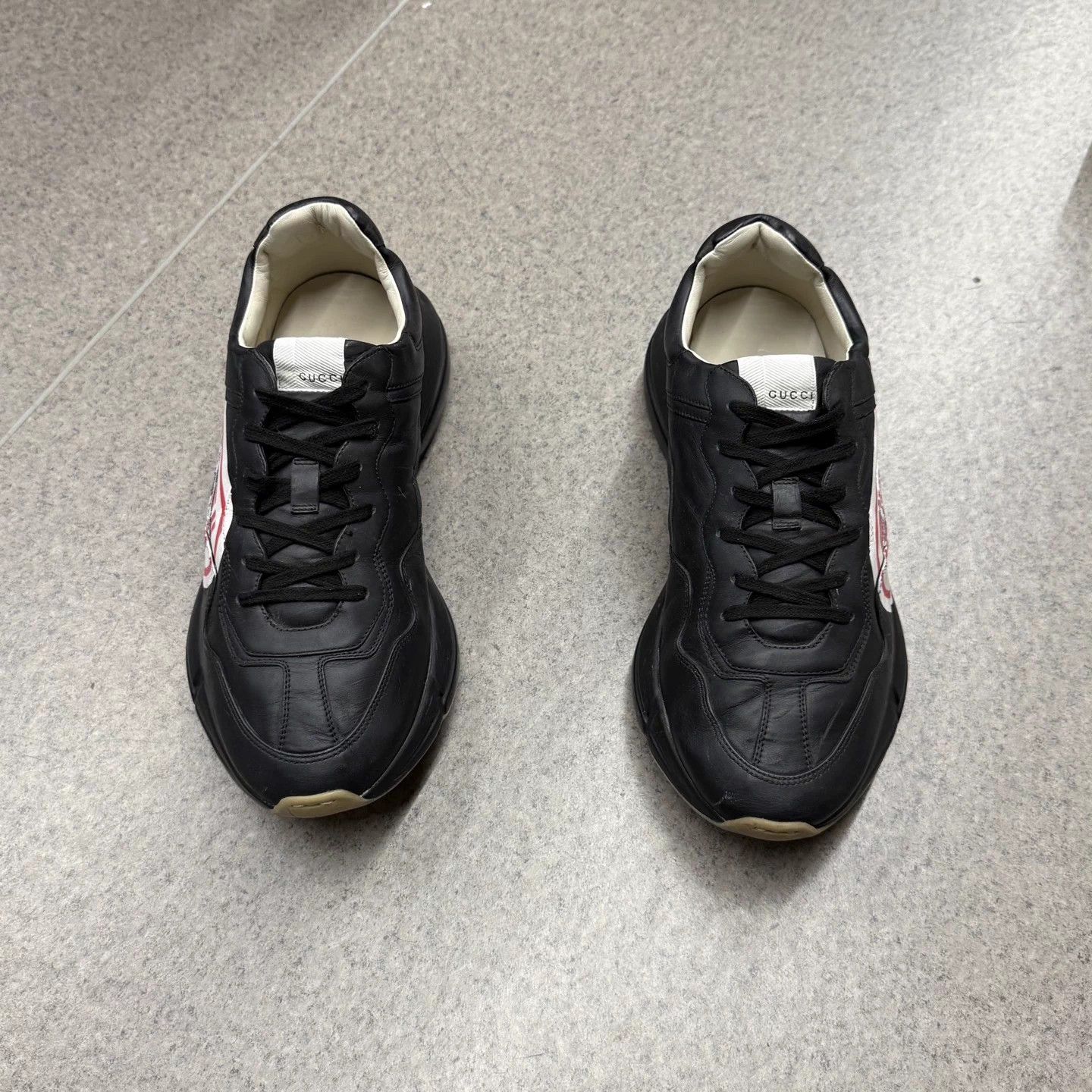 Gucci Gucci Black Red Dad Shoes - Size 11/45 - Excellent Cond. Size US 11 / EU 44 - 5 Thumbnail